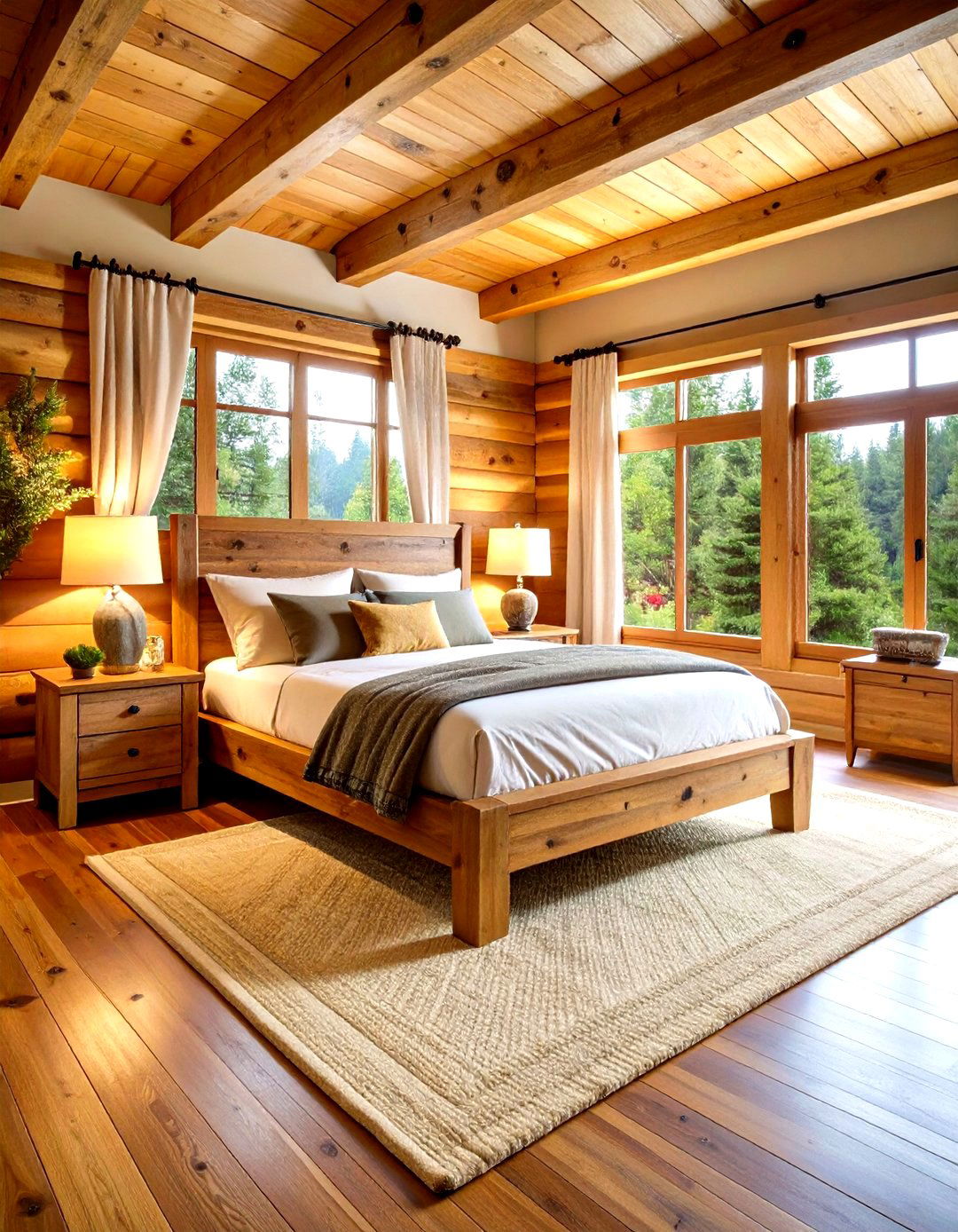 Rustic Log Hunting Bedroom Furniture - 20 Hunting Bedroom Ideas