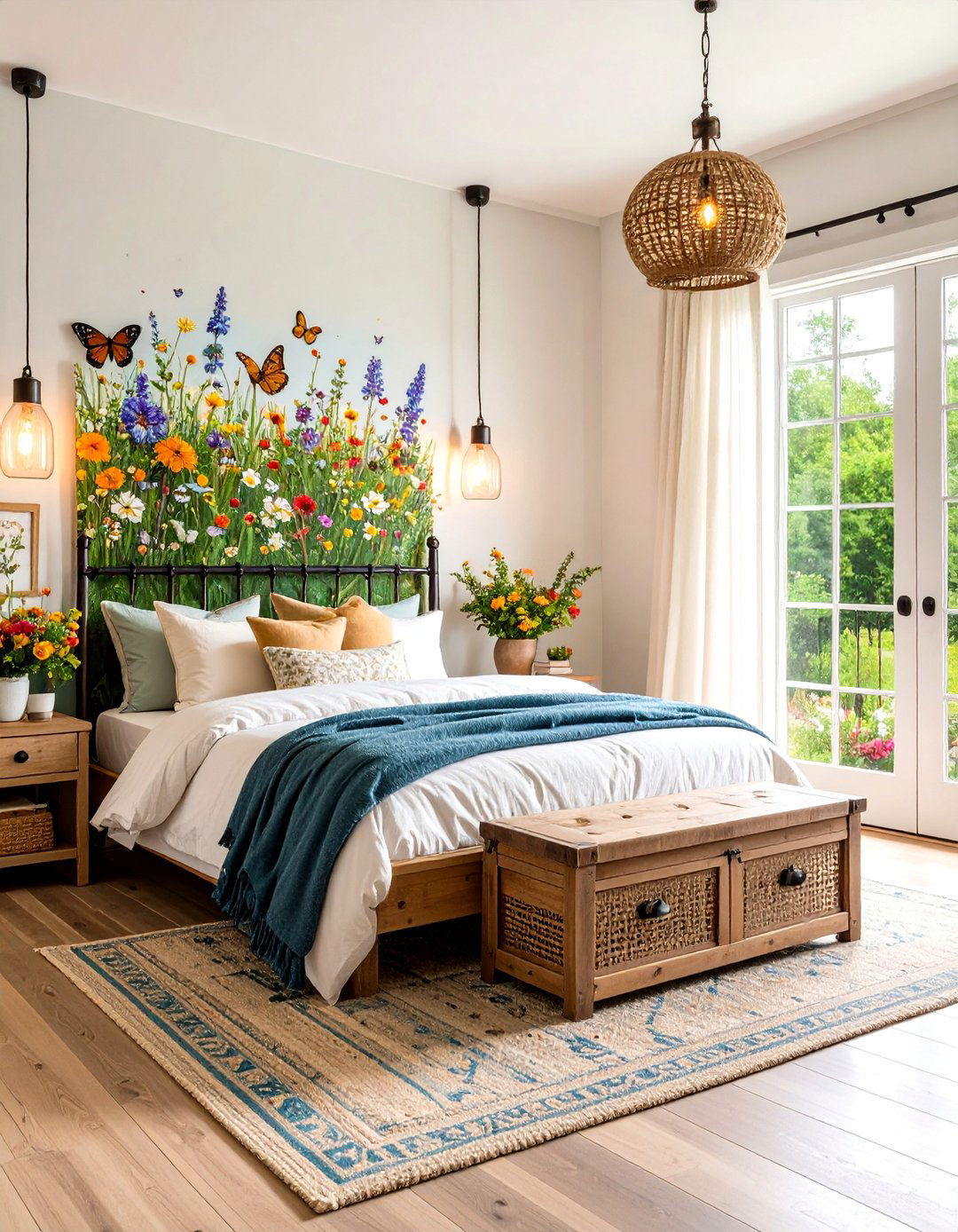 Rustic Meadow Butterfly Guestroom - 20 Butterfly-themed Room Ideas