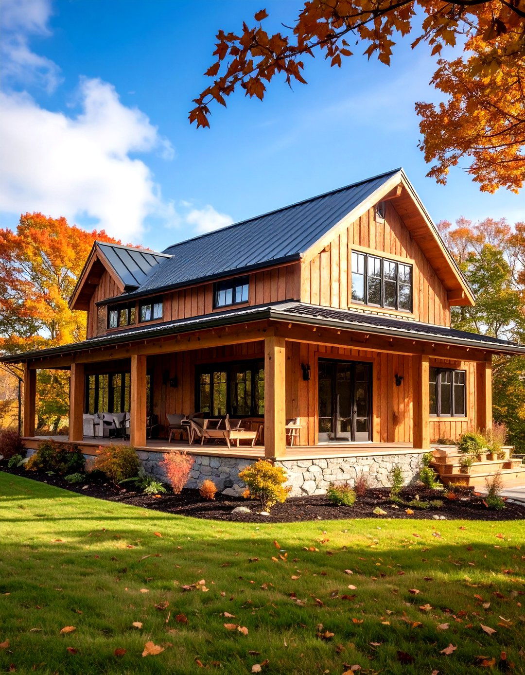 Rustic Modern Farmhouse Exterior with Reclaimed Wood Accents - 20 Modern Farmhouse Exterior