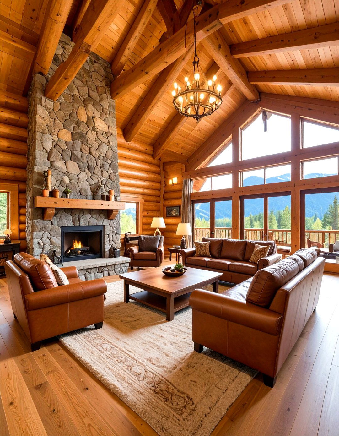 Rustic Mountain Cabin Interior Design - 20 Rustic Interior Design Ideas