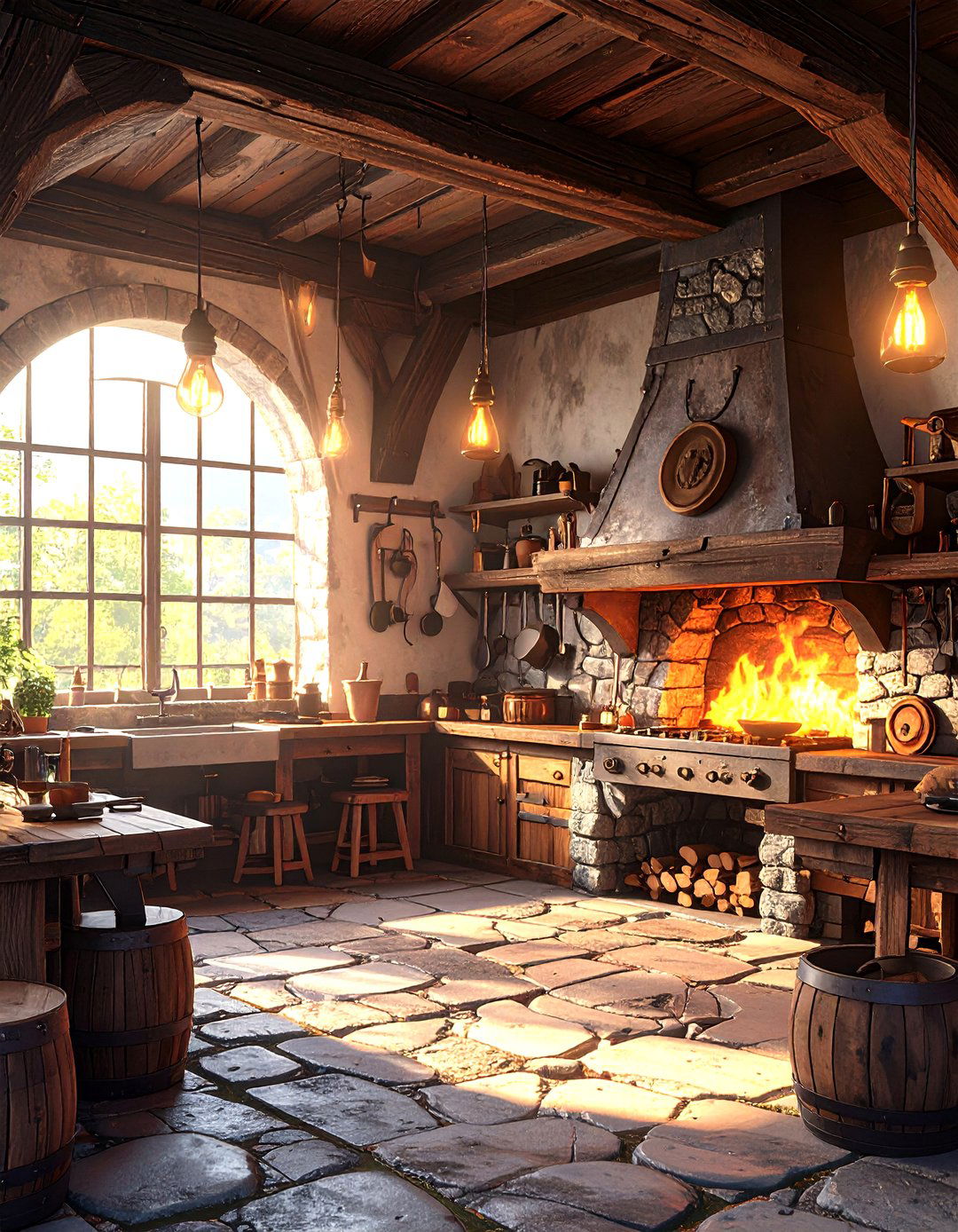 Rustic Outdoor Kitchen Blacksmith Forge - 20 Rustic Outdoor Kitchen Ideas