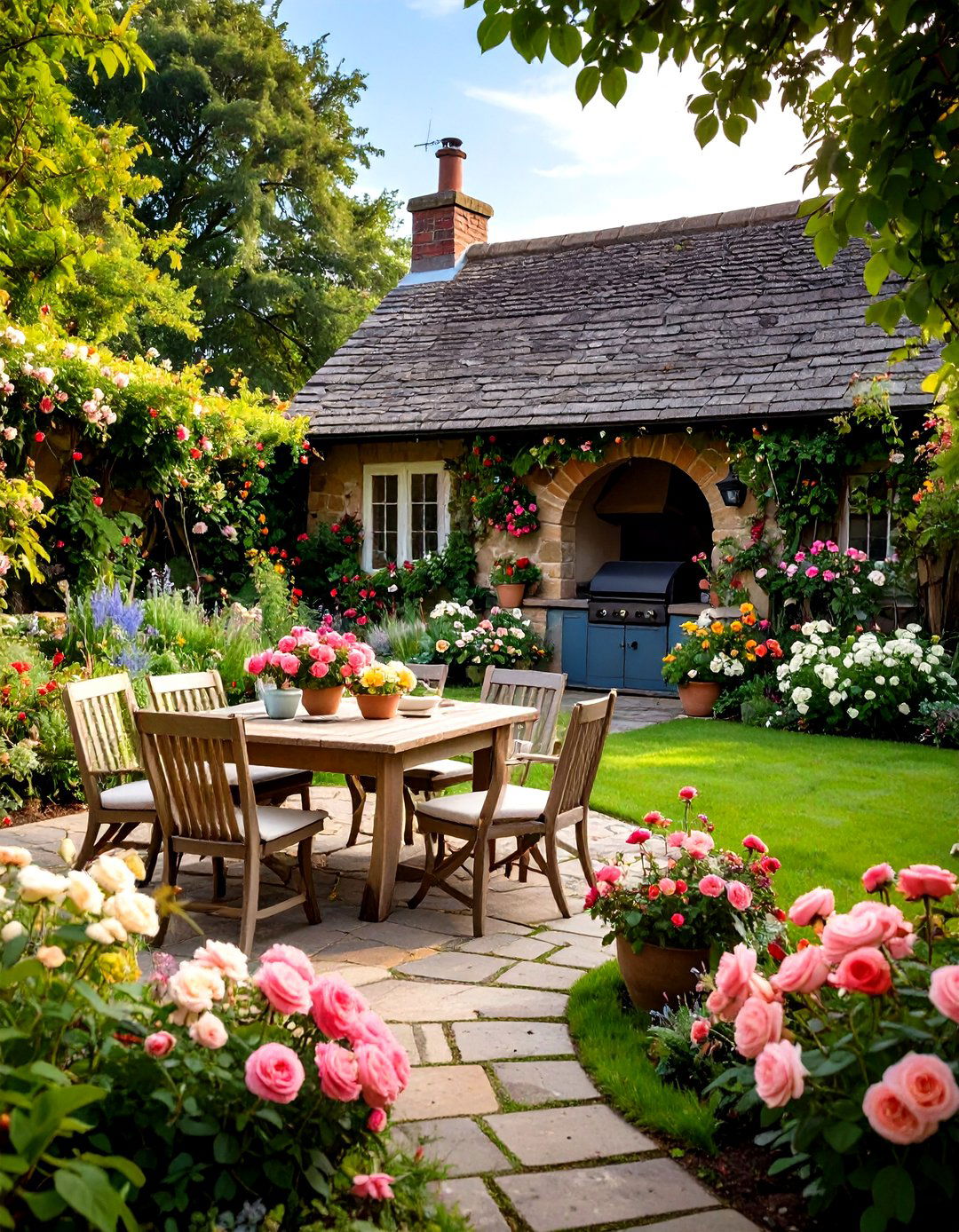 Rustic Outdoor Kitchen English Cottage - 20 Rustic Outdoor Kitchen Ideas