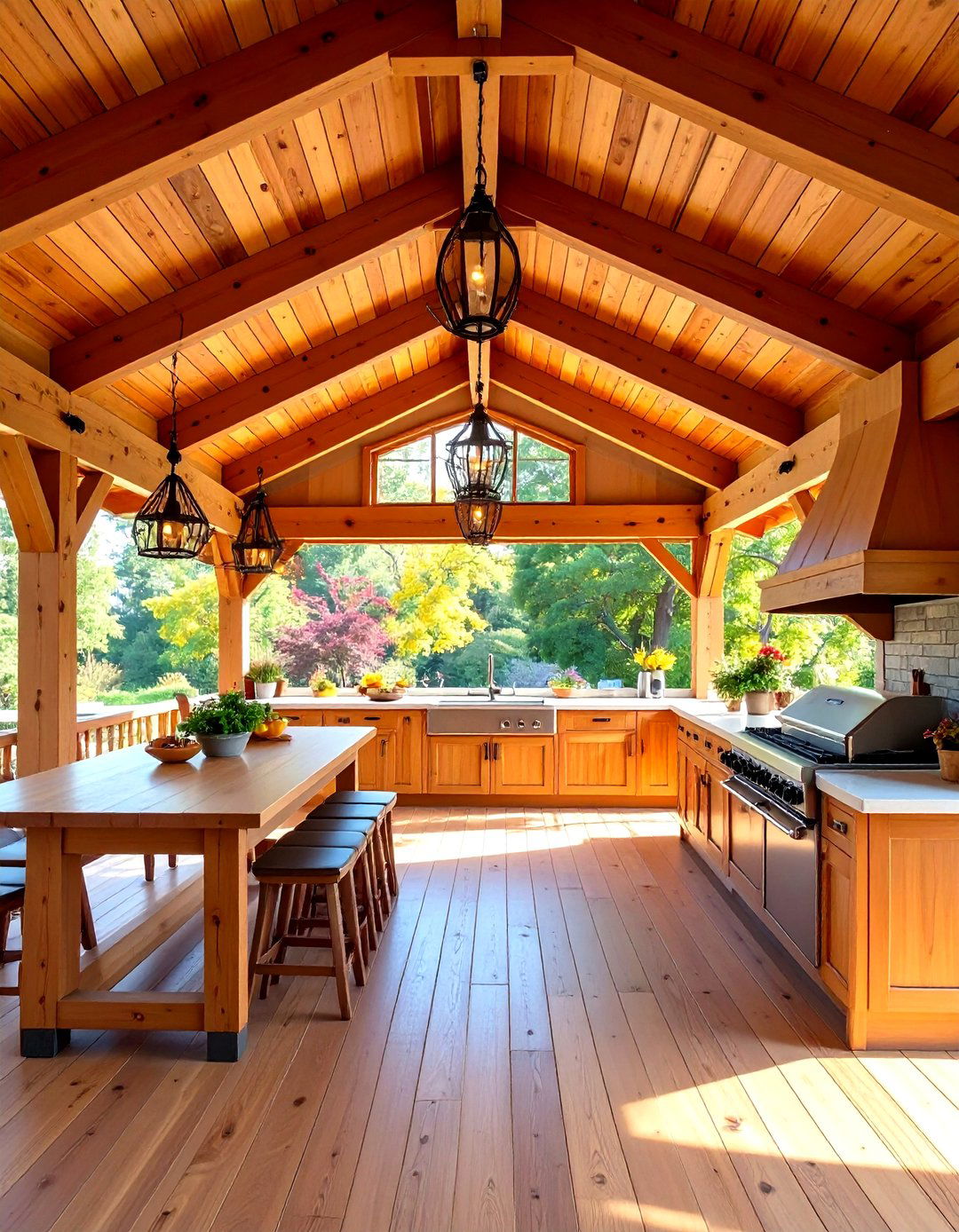 Rustic Outdoor Kitchen Pavilion Style - 20 Rustic Outdoor Kitchen Ideas
