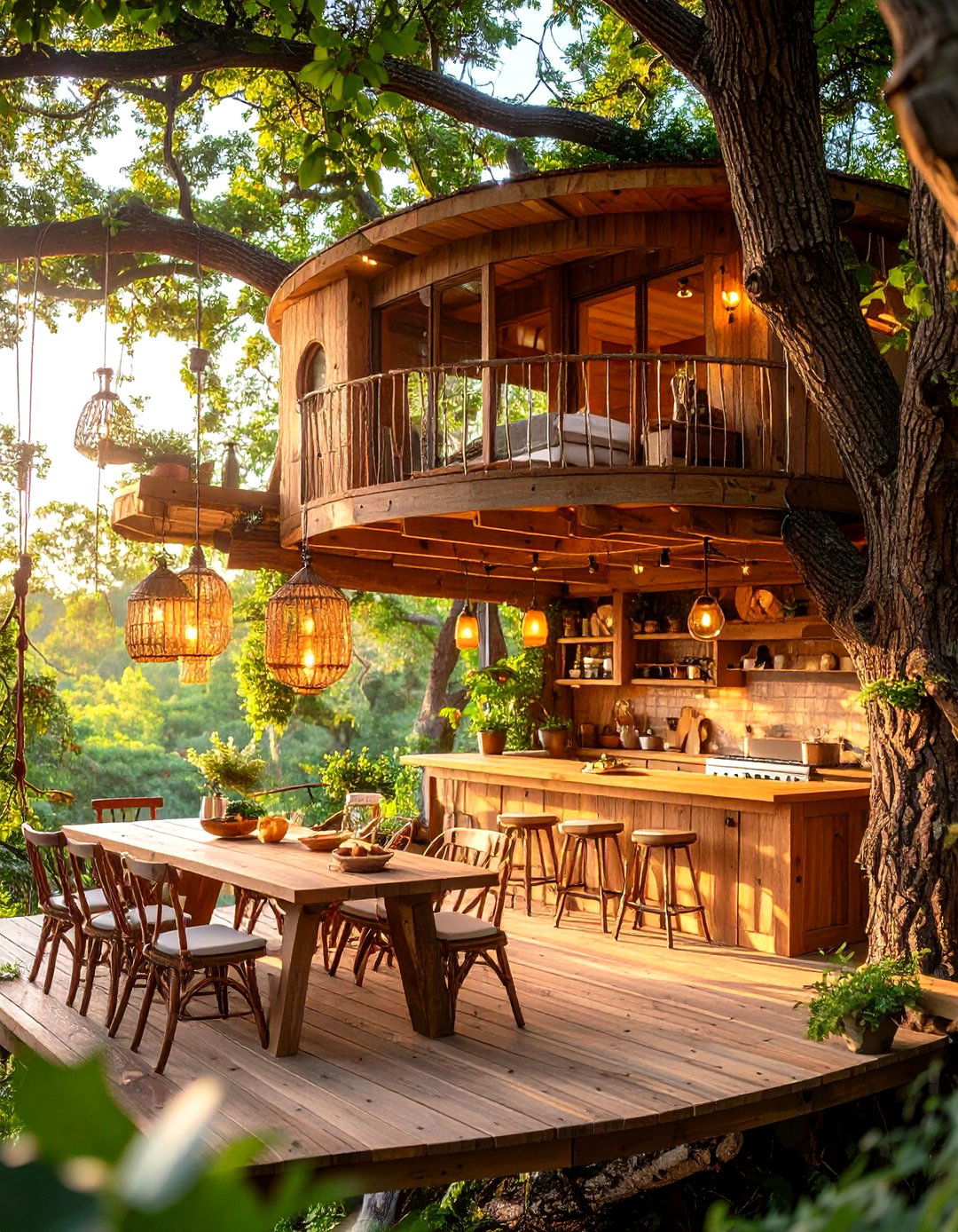 Rustic Outdoor Kitchen Treehouse Adventure - 20 Rustic Outdoor Kitchen Ideas