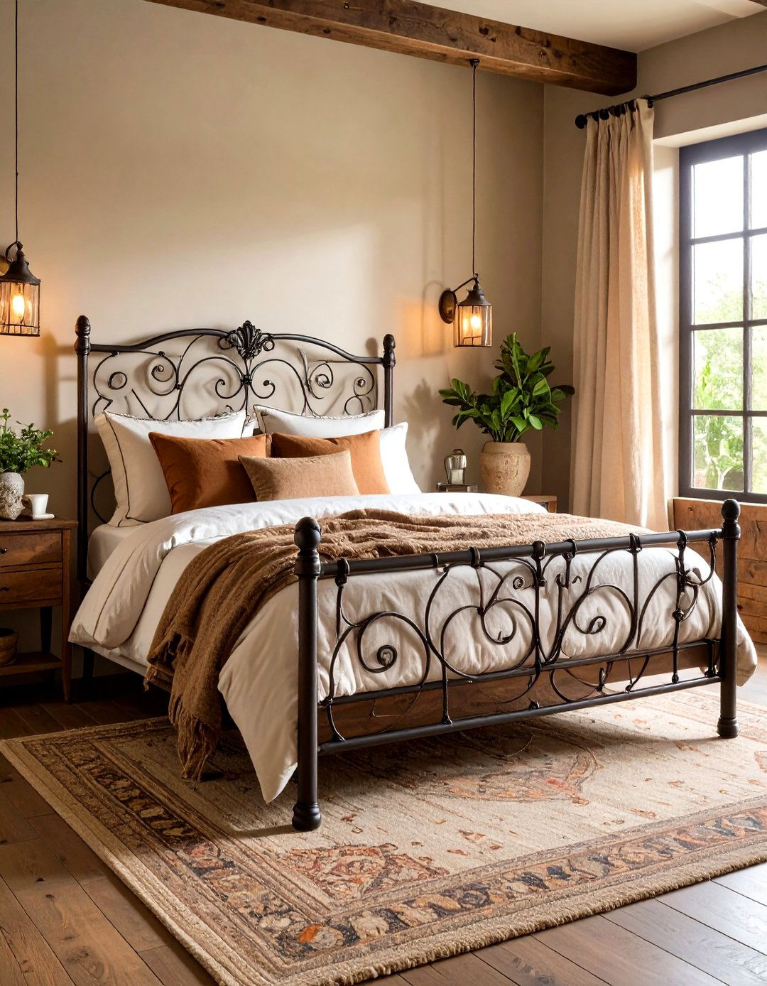 Rustic Parisian Wrought Iron Themed Bedroom - 20 Parisian Themed Bedroom Ideas