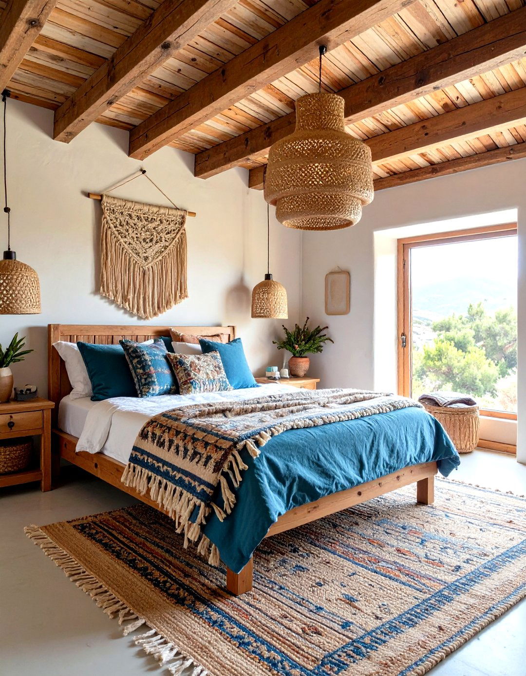 Rustic Paros Farmhouse Touch in a Greek Bedroom - 20 Greek Bedroom Design Ideas