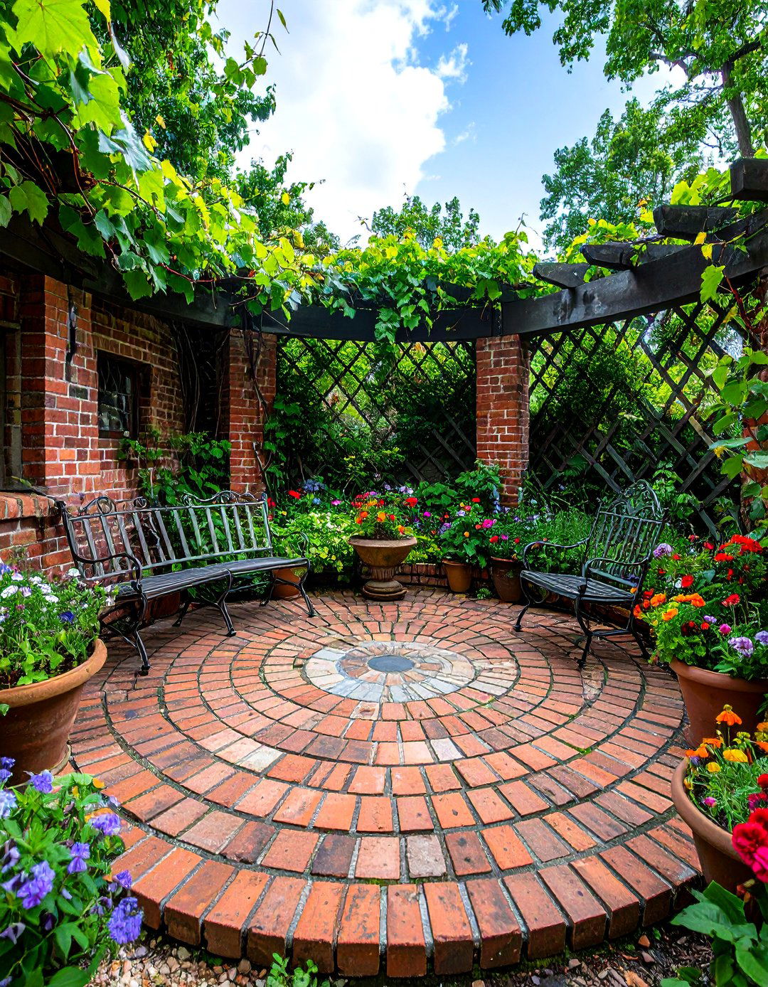 Rustic Patio Secret Garden Alcove Design - 20 Rustic Patio Ideas