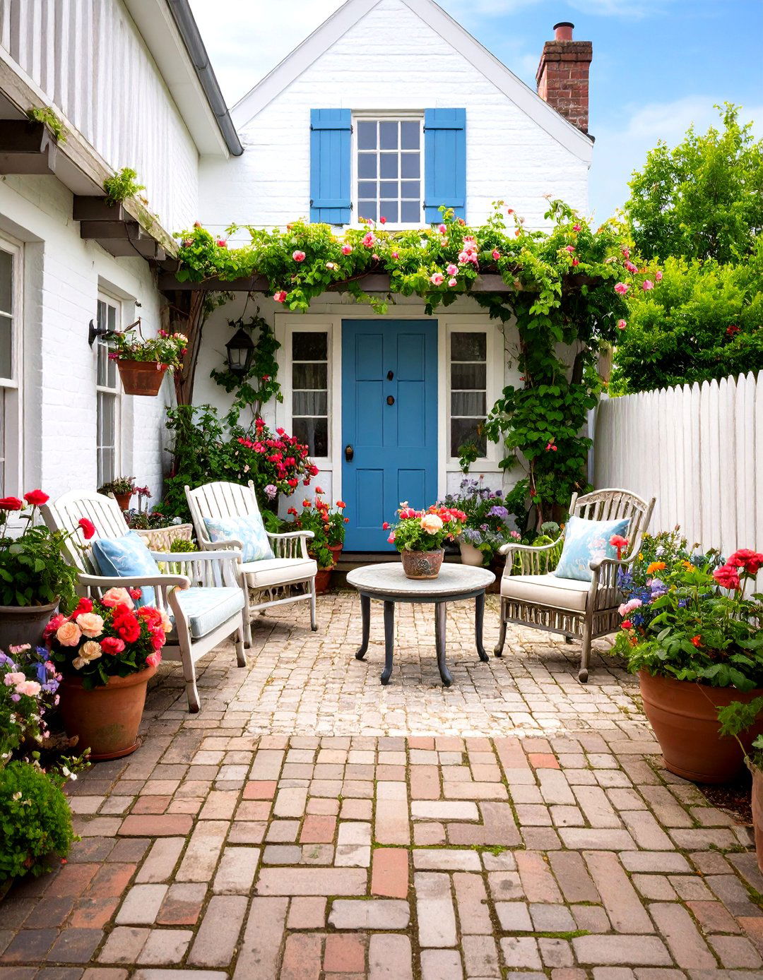 Rustic Patio Vintage Shabby Chic Cottage Style - 20 Rustic Patio Ideas