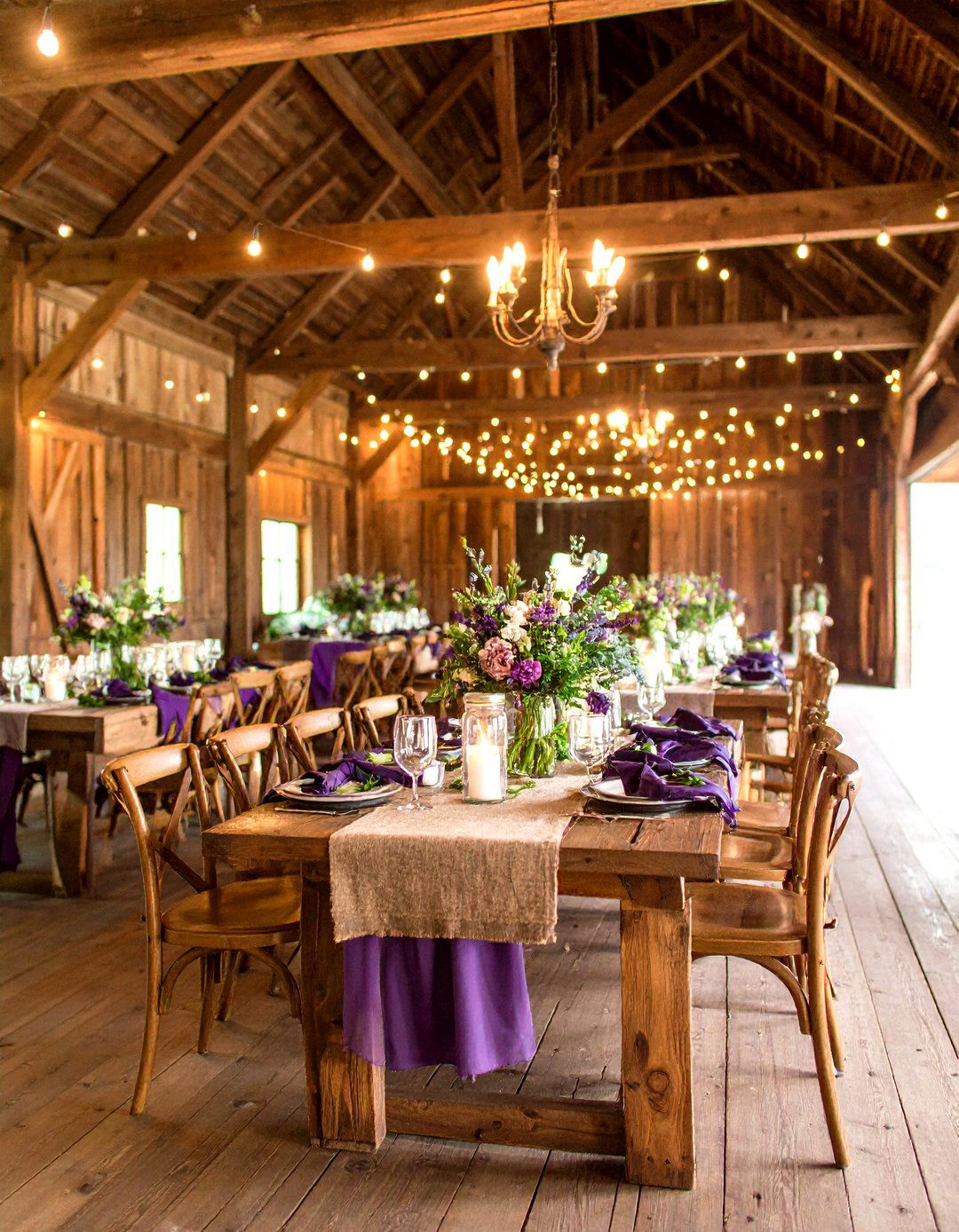 Rustic Plum Purple Wedding Theme - 20 Purple Wedding Theme Ideas