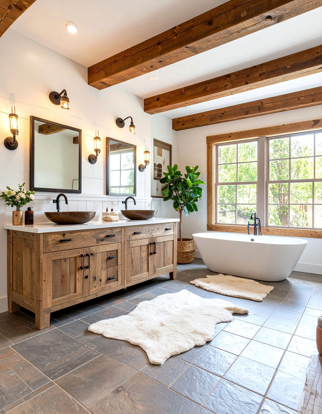 Rustic Ranch Western Bathroom - 20 Western Bathroom Ideas