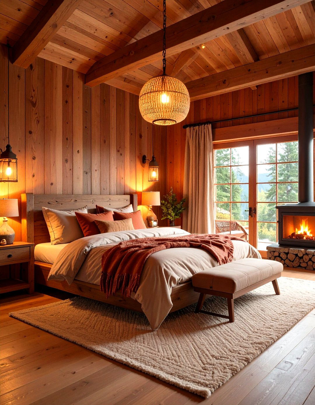 Rustic Rust Bedroom Cabin - 20 Rust Bedroom Ideas