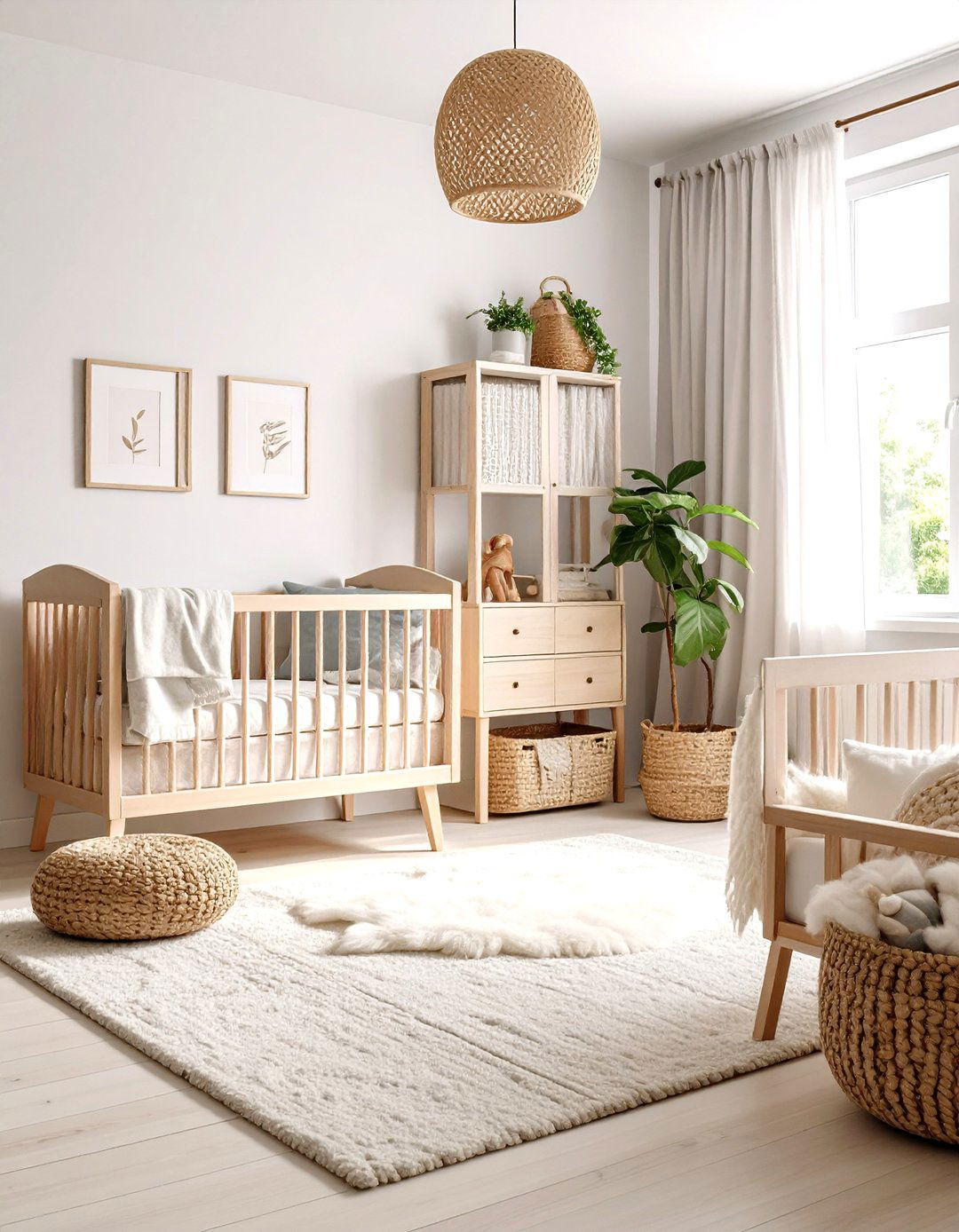 Rustic Scandinavian Nursery - 20 Rustic Nursery Ideas