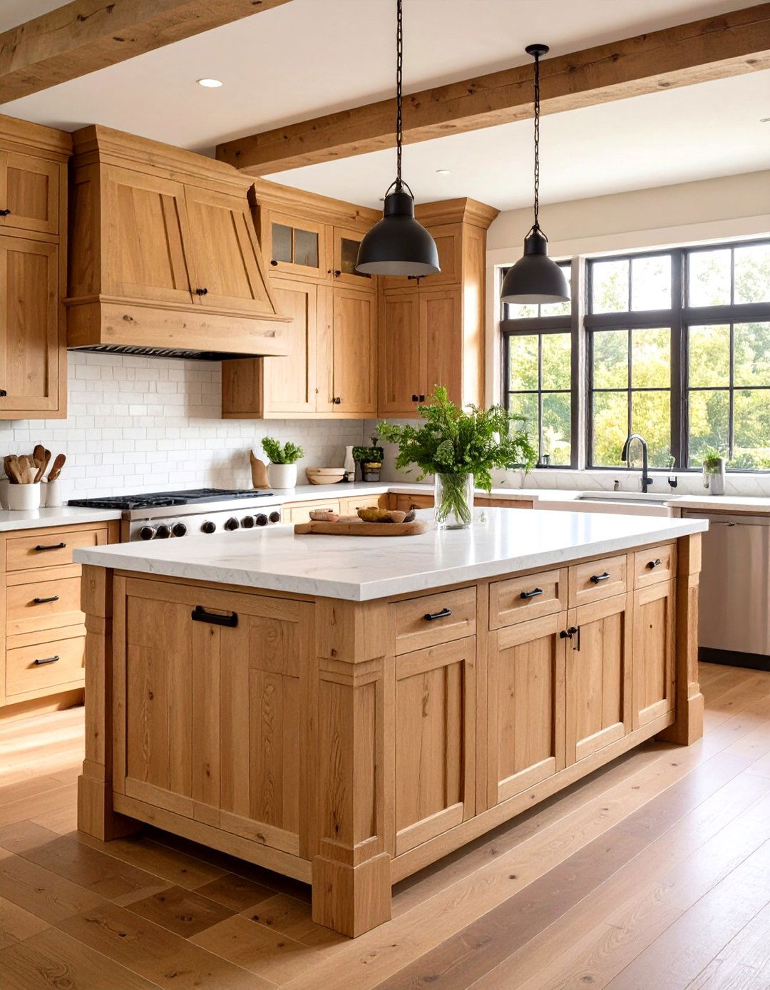 Rustic Stained Shiplap - 20 Shiplap Kitchen Island Ideas