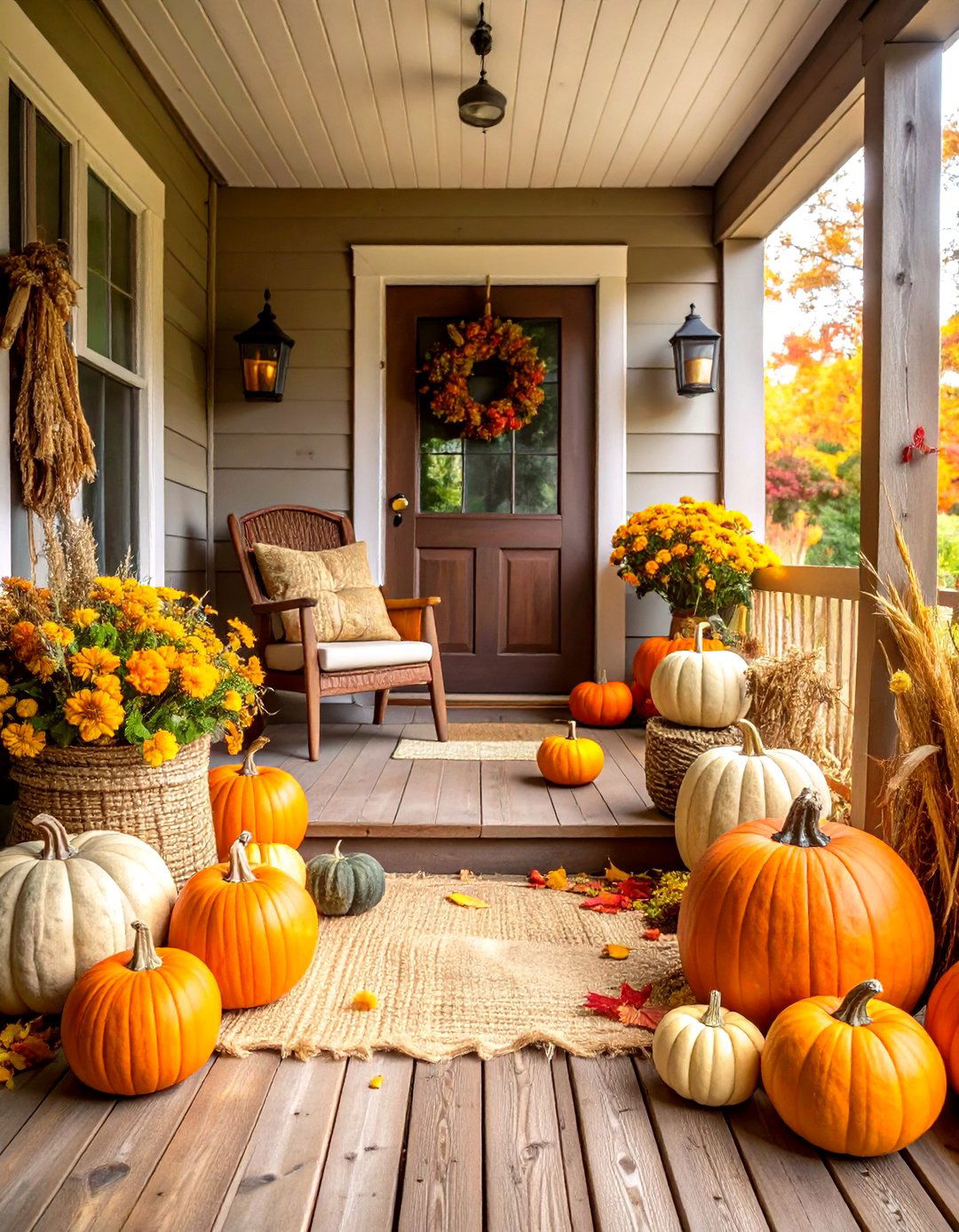 Rustic Twine and Burlap Pumpkin Decor Theme - 20 Pumpkin Decor Ideas