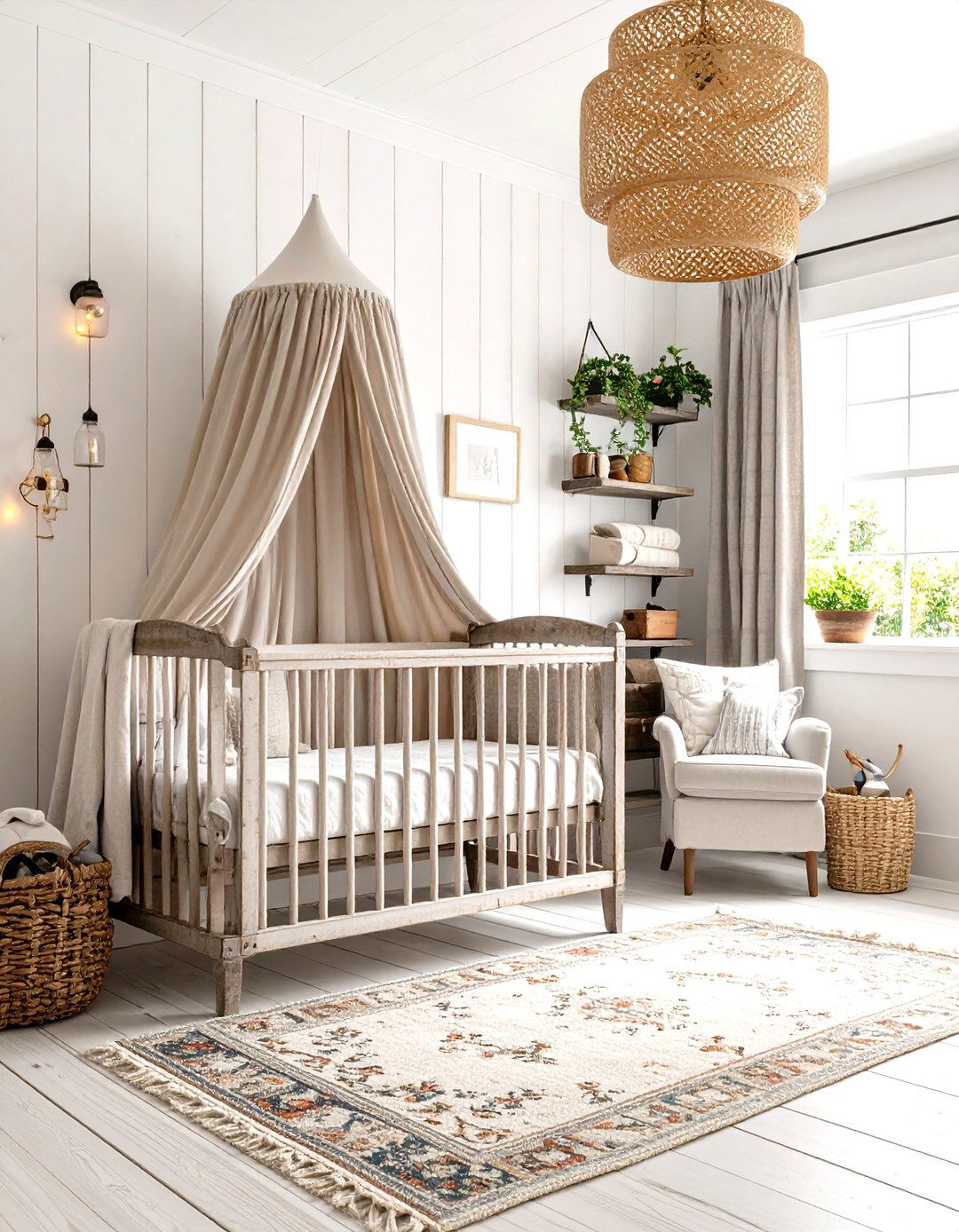 Rustic Vintage Farmhouse Nursery - 20 Rustic Nursery Ideas