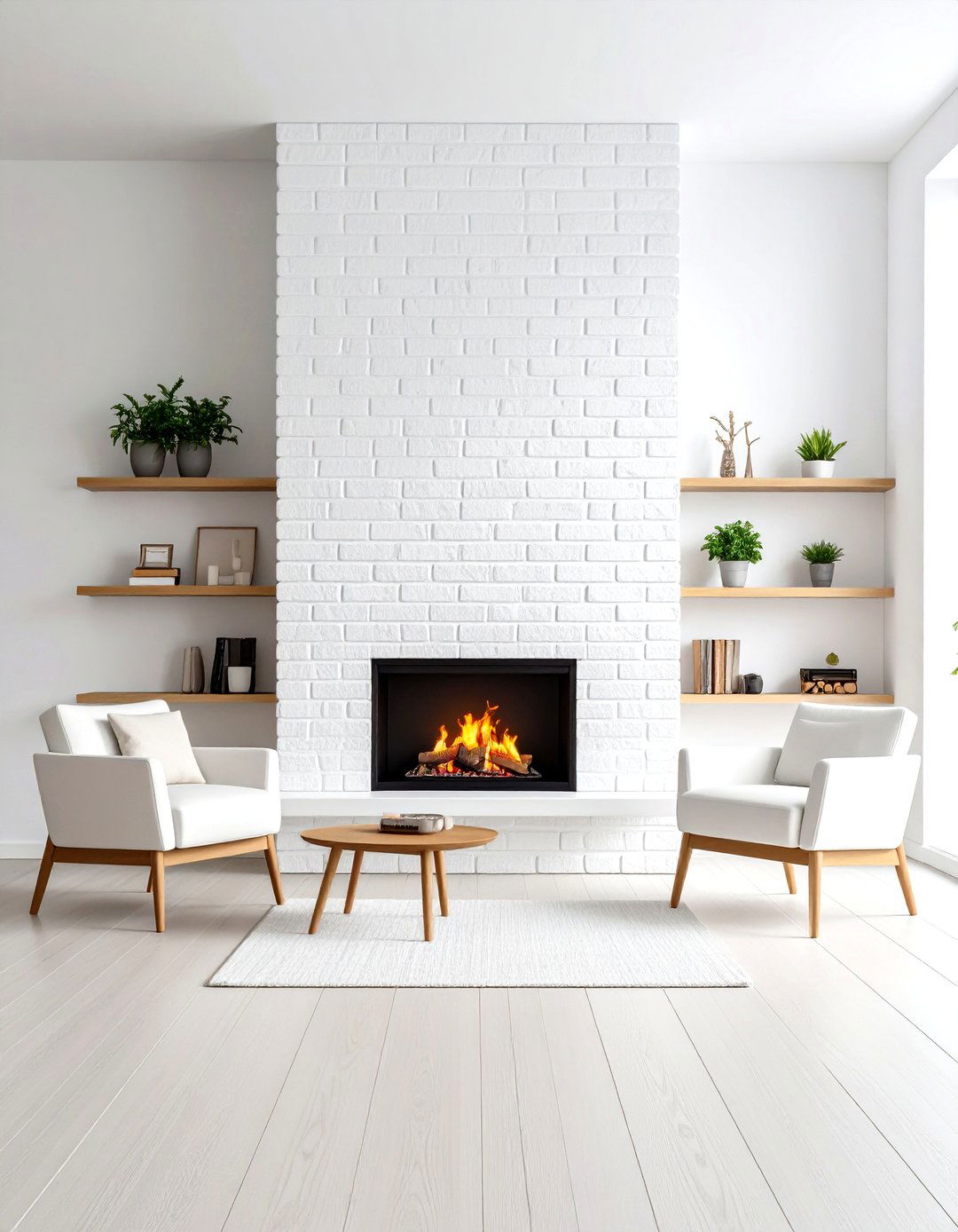Rustic Weathered Brick Fireplace Character - 20 Brick Fireplace Ideas