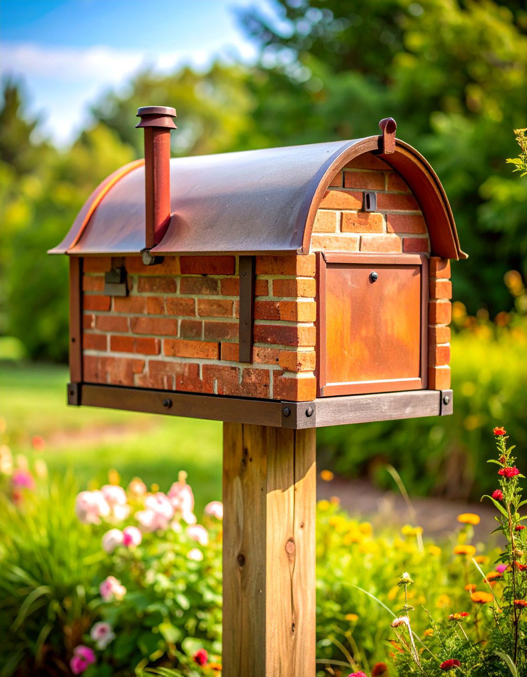 Rustic Weathered Brick Mailbox Design - 20 Brick Mailbox Ideas