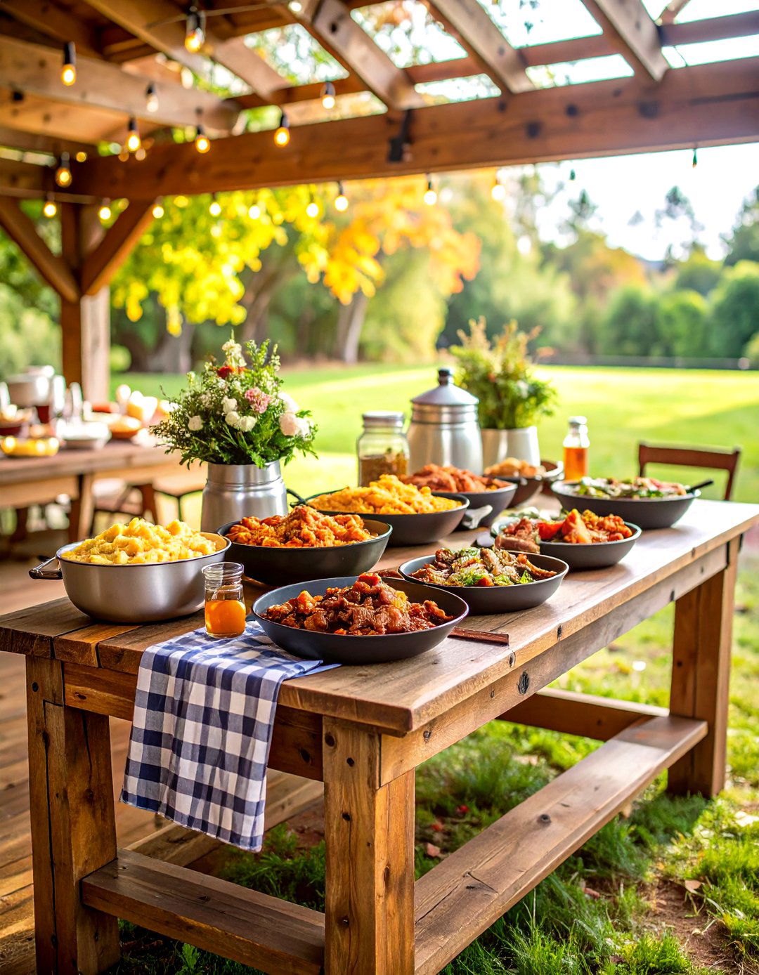 Rustic Wedding Buffet Comfort Food Station - 20 Wedding Buffet Ideas