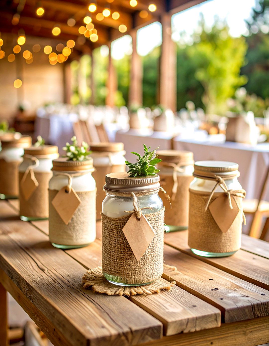 Rustic Wedding Koozie with Mason Jar Theme - 20 Wedding Koozie Ideas