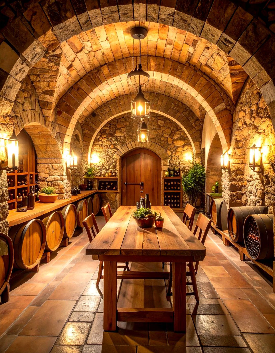 Rustic Wine Cellar Basement Interior Design - 20 Rustic Interior Design Ideas