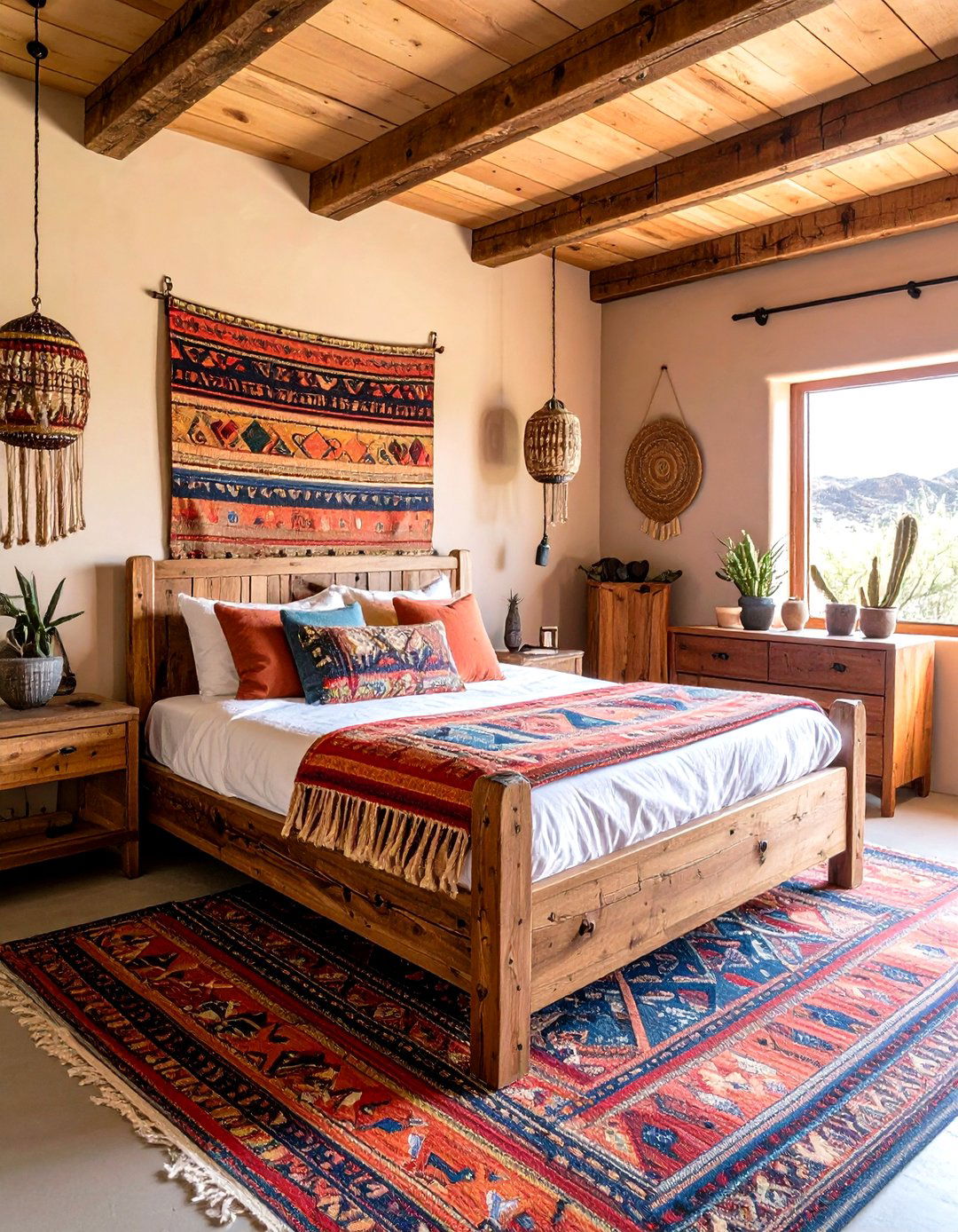Rustic Wood Furniture - 20 Southwest Interior Design Ideas