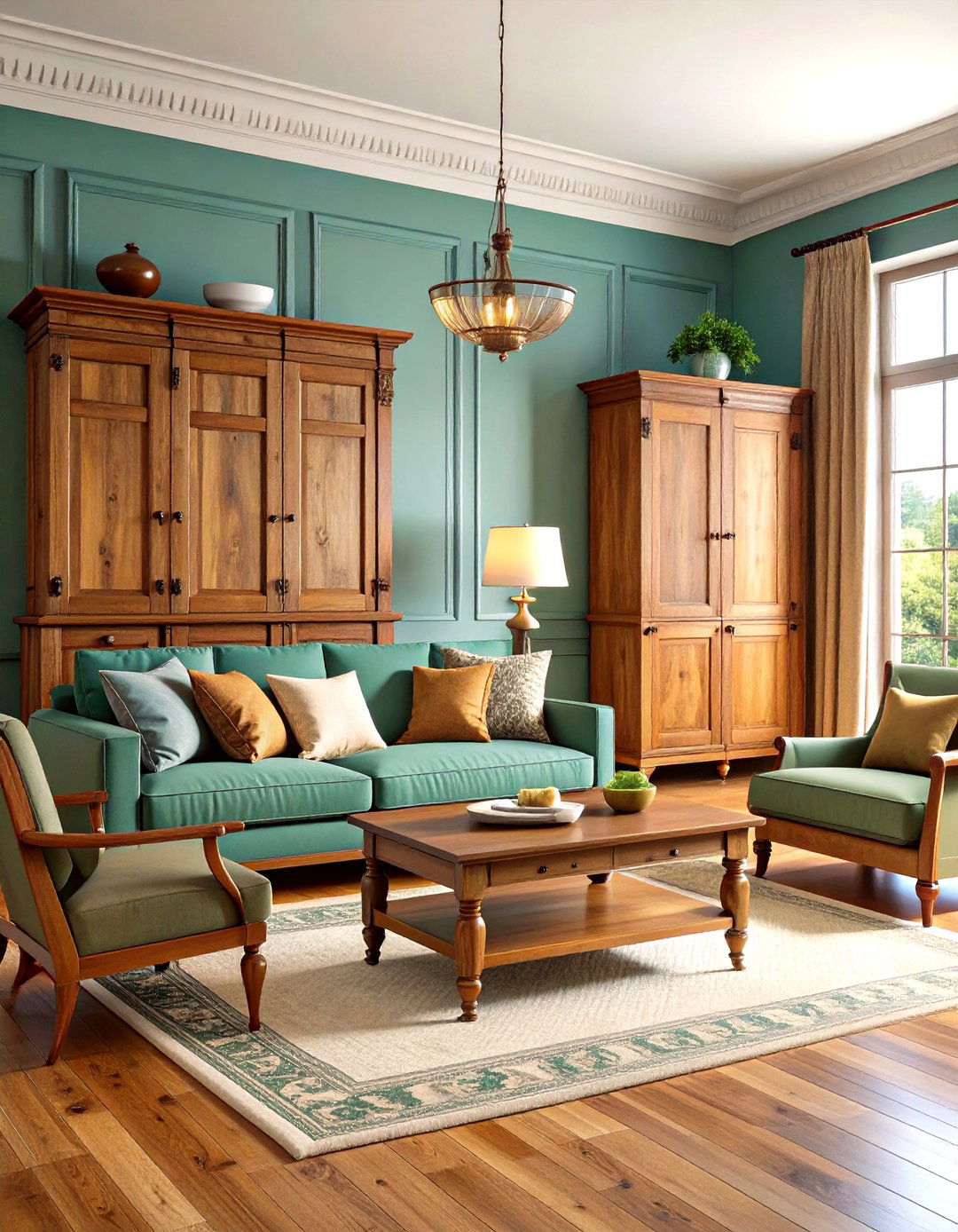 Rustic Wooden Furniture - 20 Tuscan Living Room Ideas