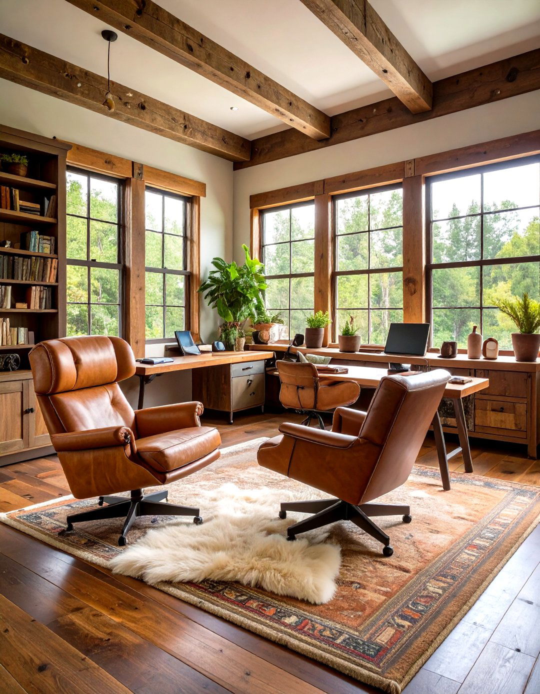 Rustic Woodland Retreat - 20 Study Room Ideas