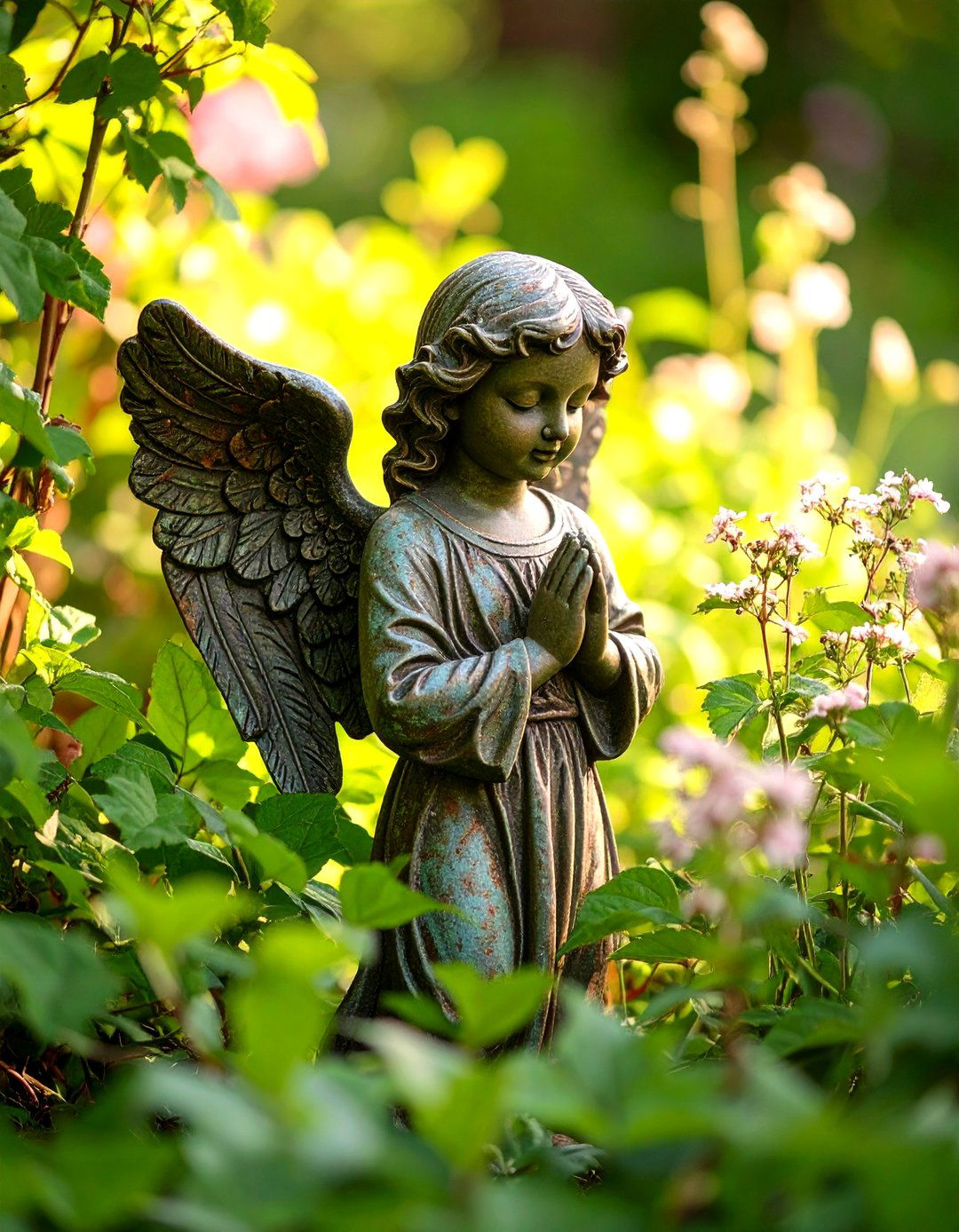 Rusty Garden Angel - 20 Vintage Garden Ideas