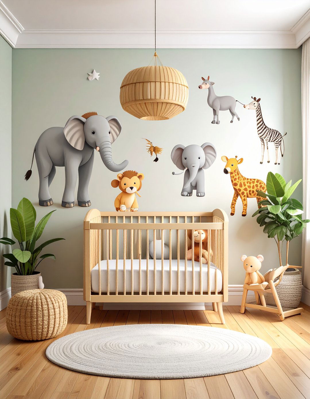 Safari Animal Wall Decals - 20 Safari Nursery Decor Ideas