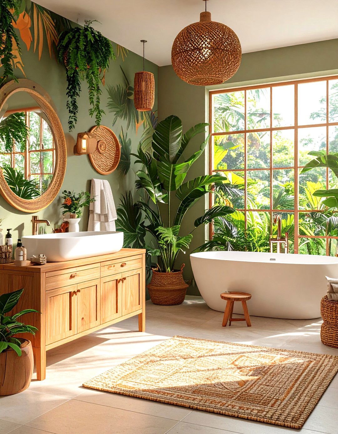Safari Jungle Boy Bathroom Expedition - 20 Boy Bathroom Ideas