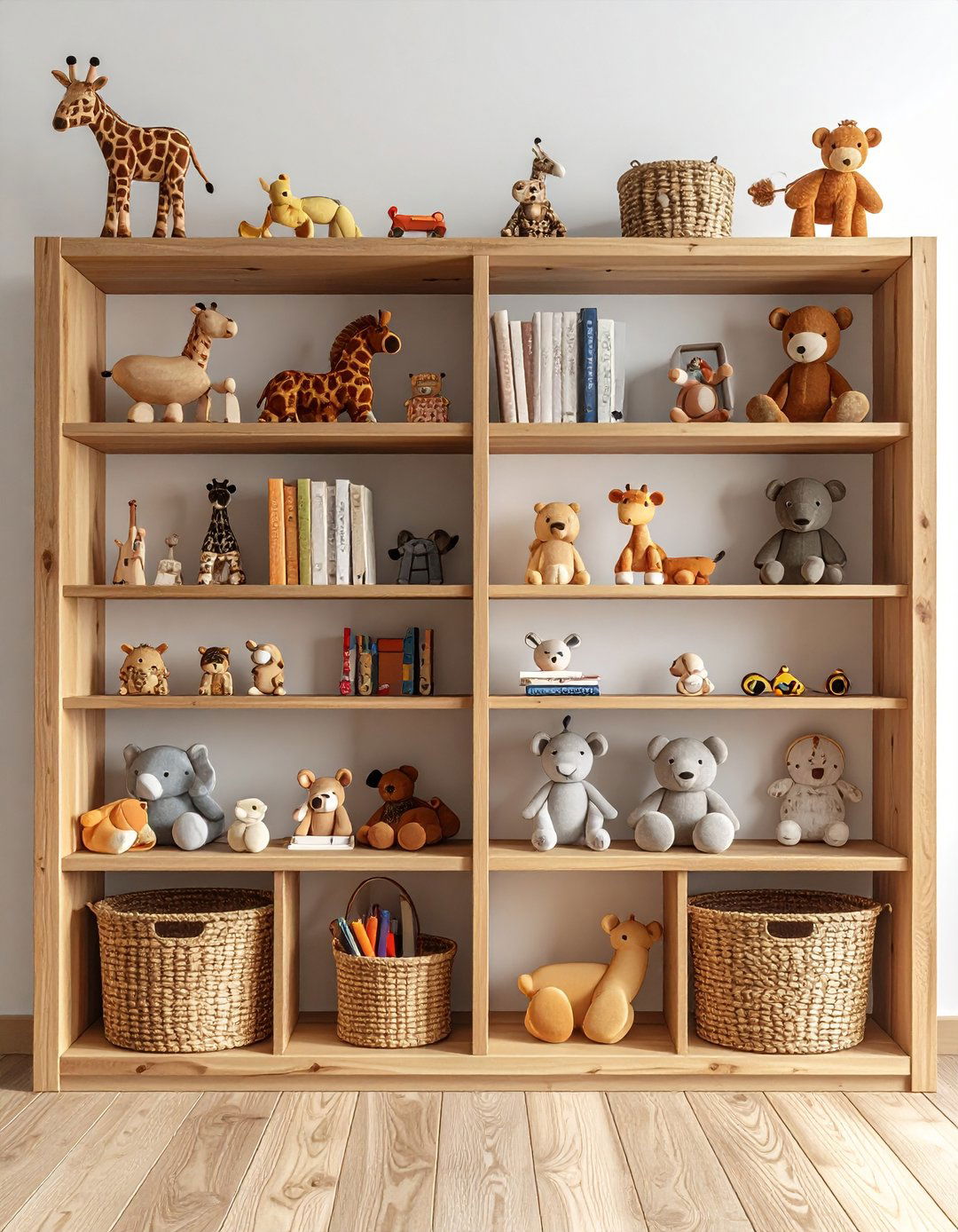 Safari Toy Display Shelves - 20 Safari Nursery Decor Ideas
