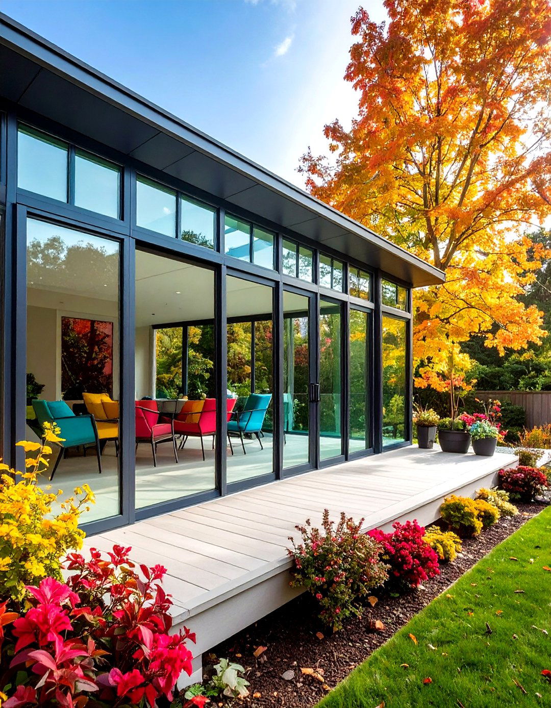 Safety First Tempered Glass Porch - 20 Glass Porch Design Ideas