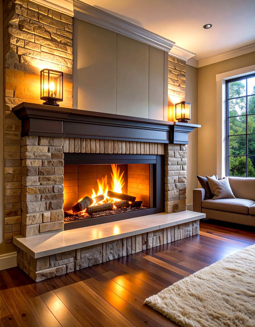 Safety and Heat Clearance for Fireplace Sconces - 20 Fireplace Sconces Ideas
