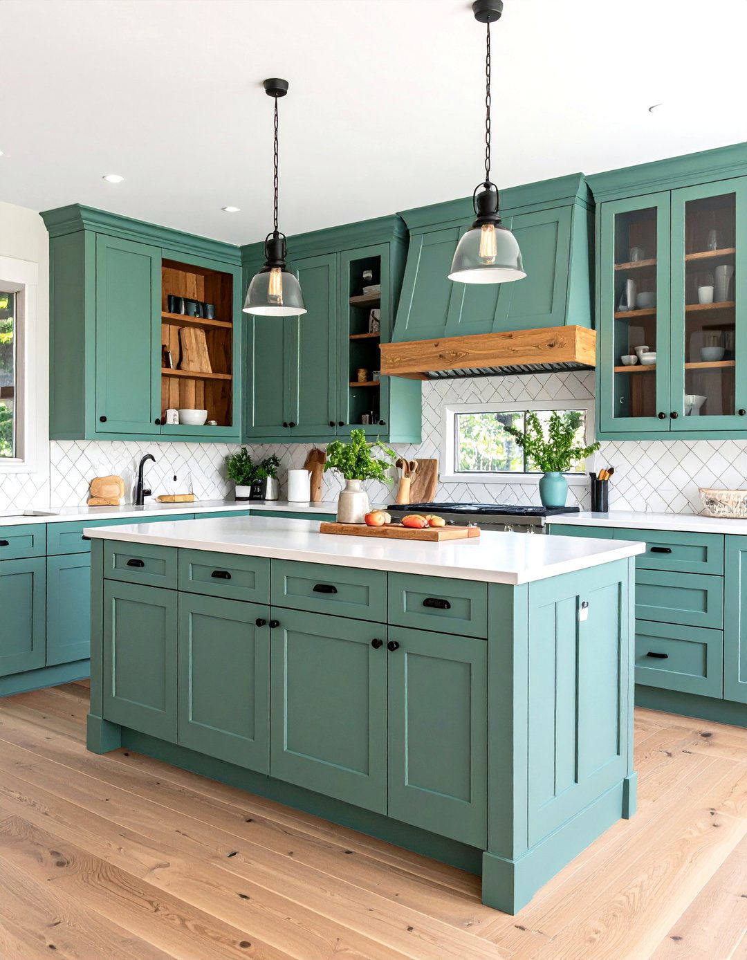 Sage Blue Farmhouse Kitchen Cabinets - 20 blue farmhouse kitchen cabinets