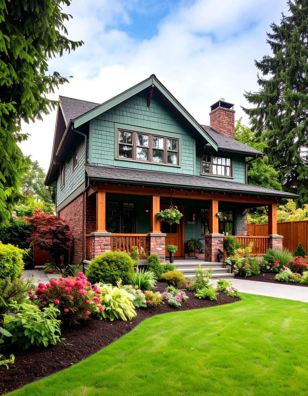 Sage Green Brick for Natural Harmony - 20 Exterior Brick Paint Color Ideas
