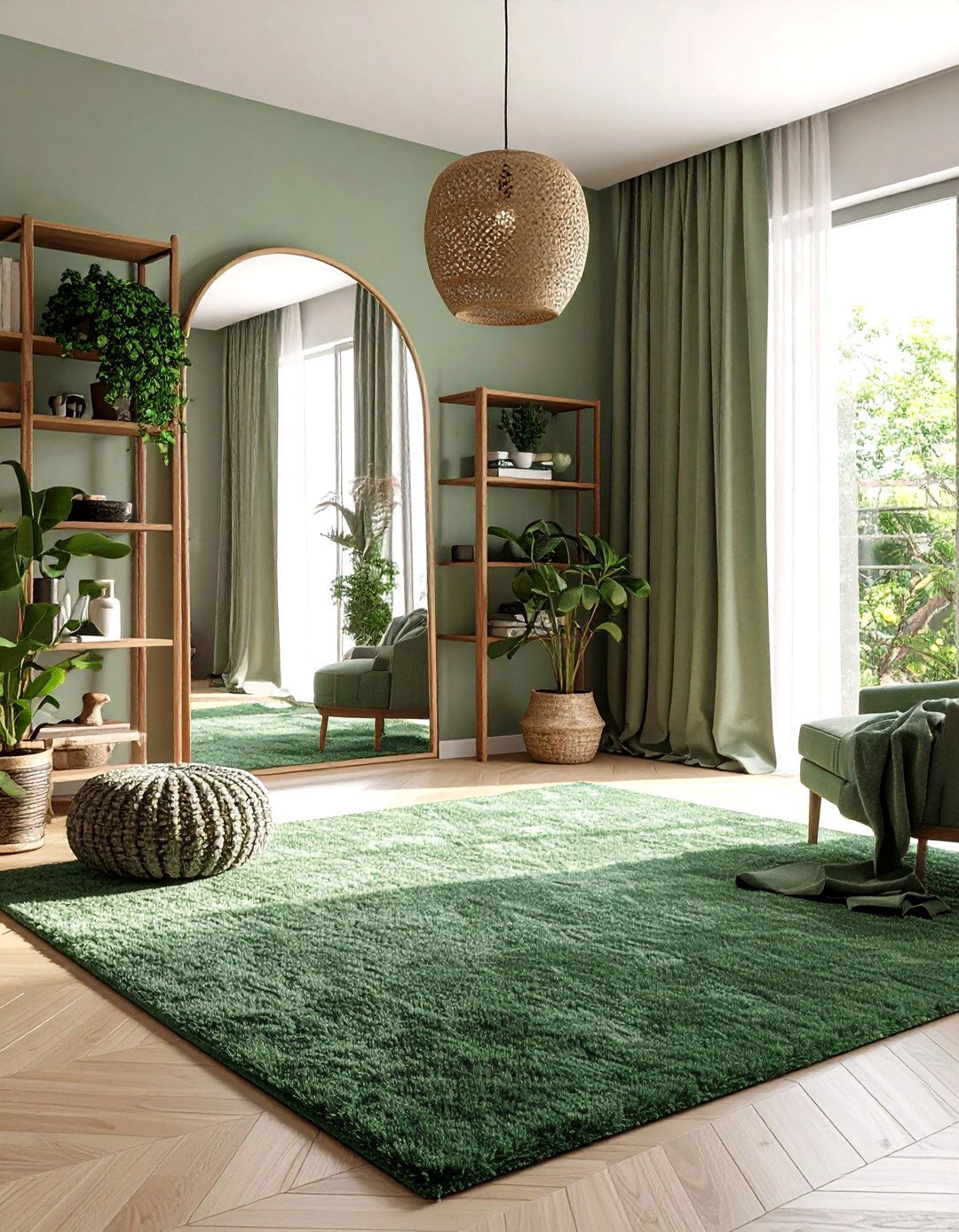 Sage Green Carpet in Small Living Rooms - 20 Green Carpet Living Room Ideas