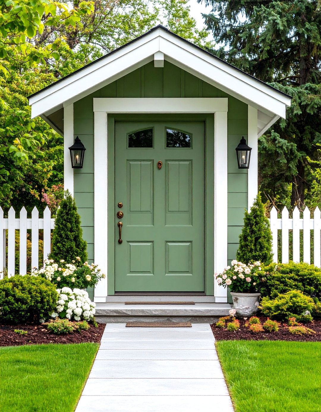 Sage Green Cedar Front Door - 20 Cedar Front Door Colors Ideas