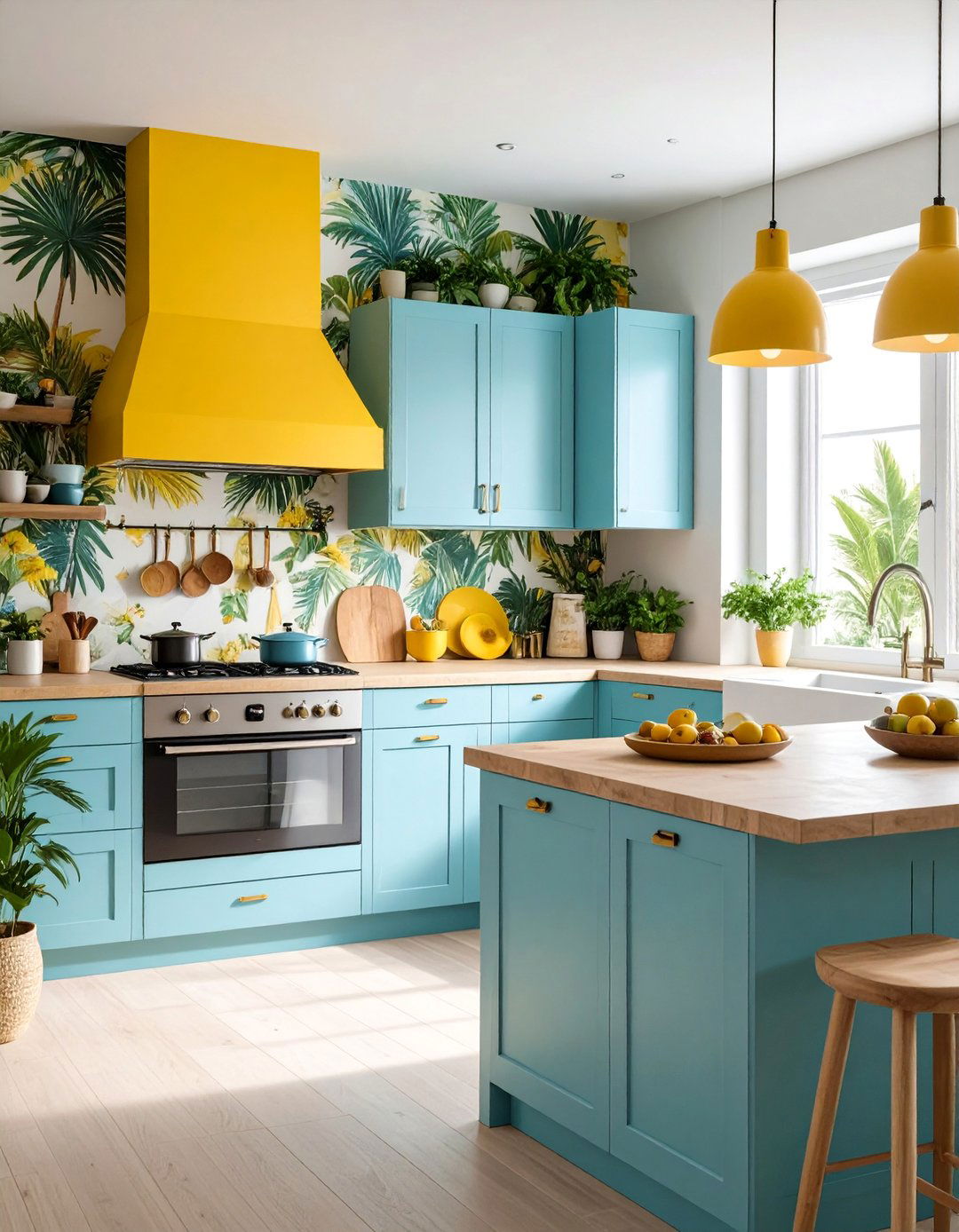 Sage Green Colorful Kitchen Serenity - 20 Colorful Kitchen Ideas