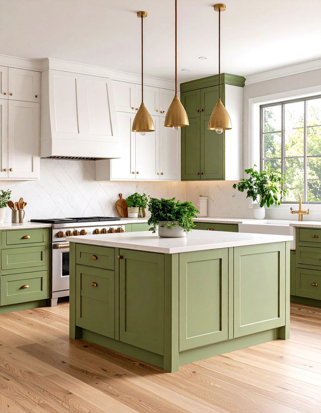 Sage Green Farmhouse Kitchen Color Schemes - 20 Farmhouse Kitchen Ideas