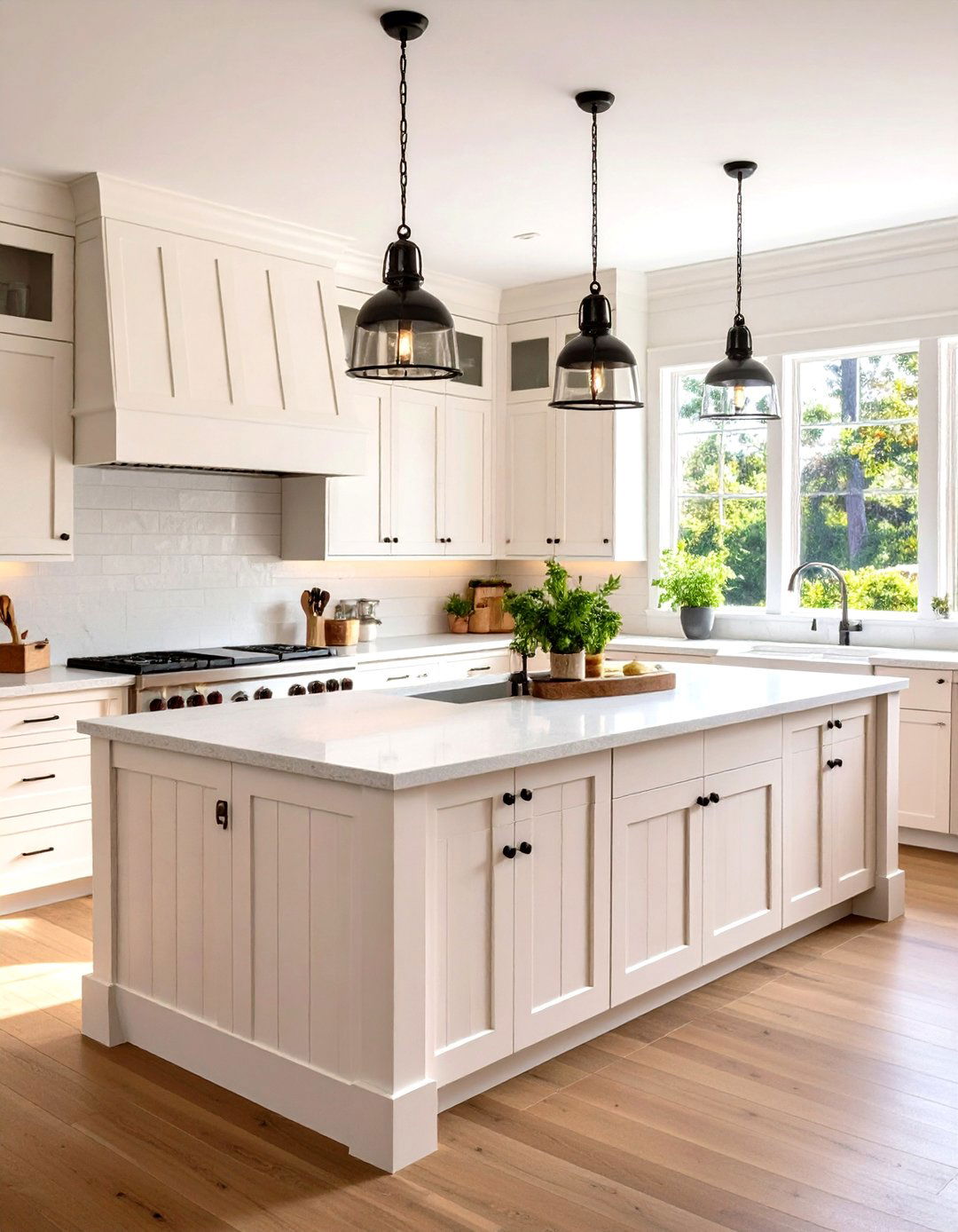Sage Green Farmhouse Kitchen Island Adds Fresh Color - 20 Farmhouse Kitchen Island Ideas