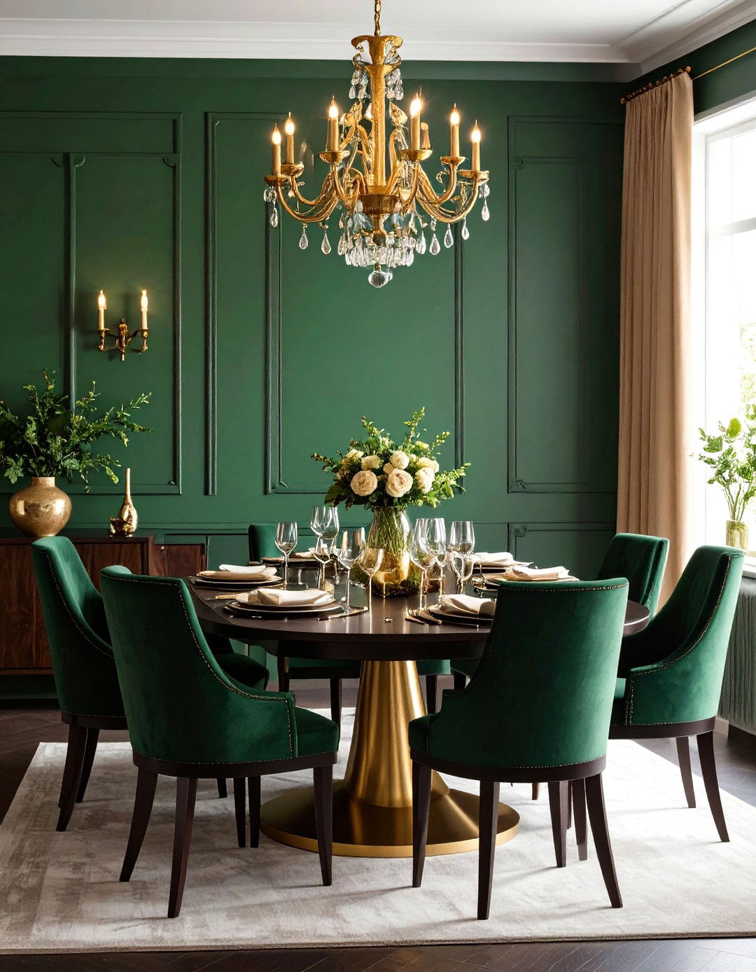 Sage Green Farrow and Ball Green Smoke Dining Room Elegance - 20 Sage Green Paint Color Ideas