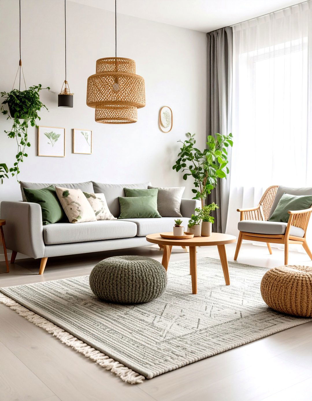 Sage Green Flatweave Rug with a Grey Couch - 20 what color rug goes with a grey couch