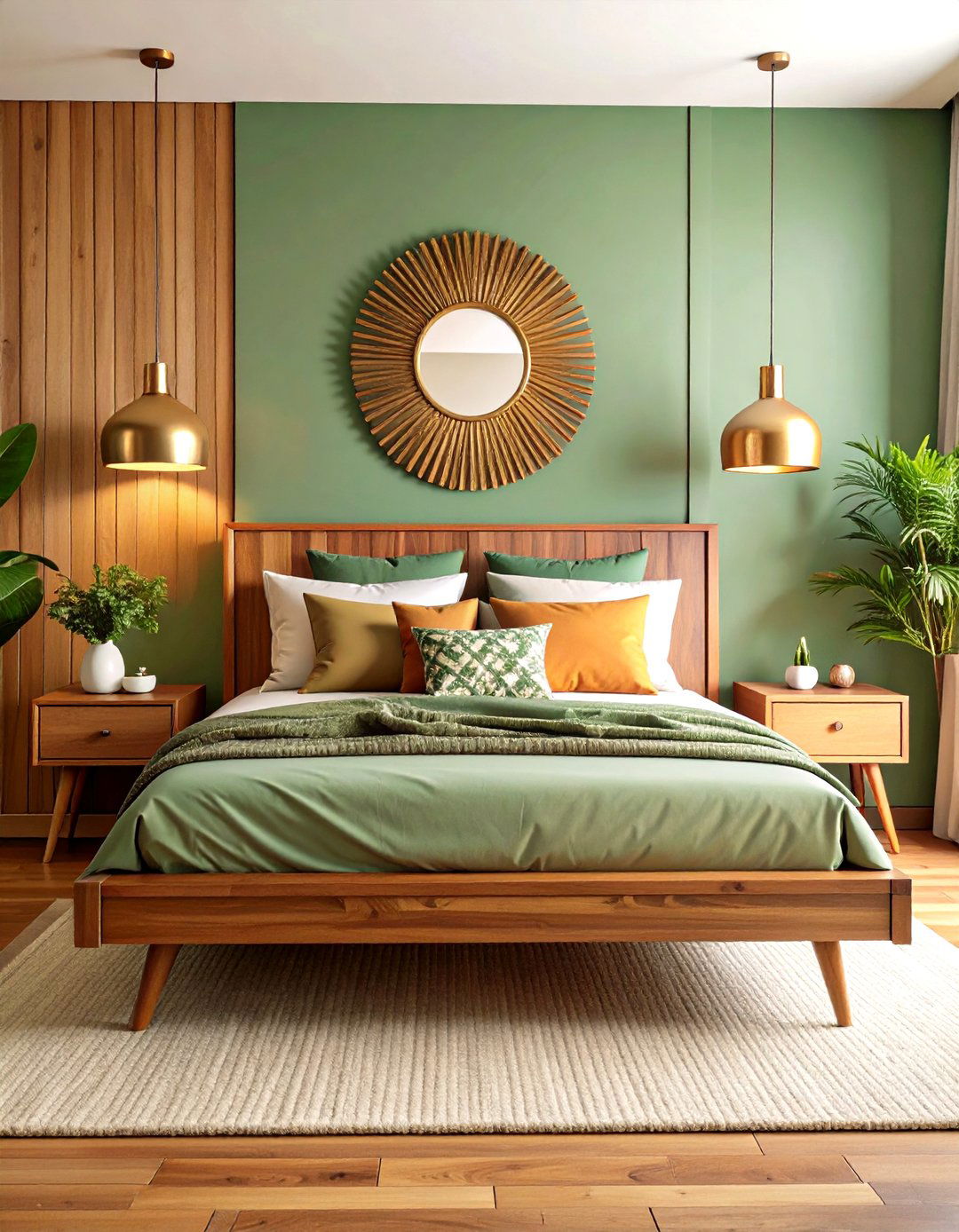 Sage Green Mid Century Modern Bedroom - 20 Sage Green Bedroom Ideas