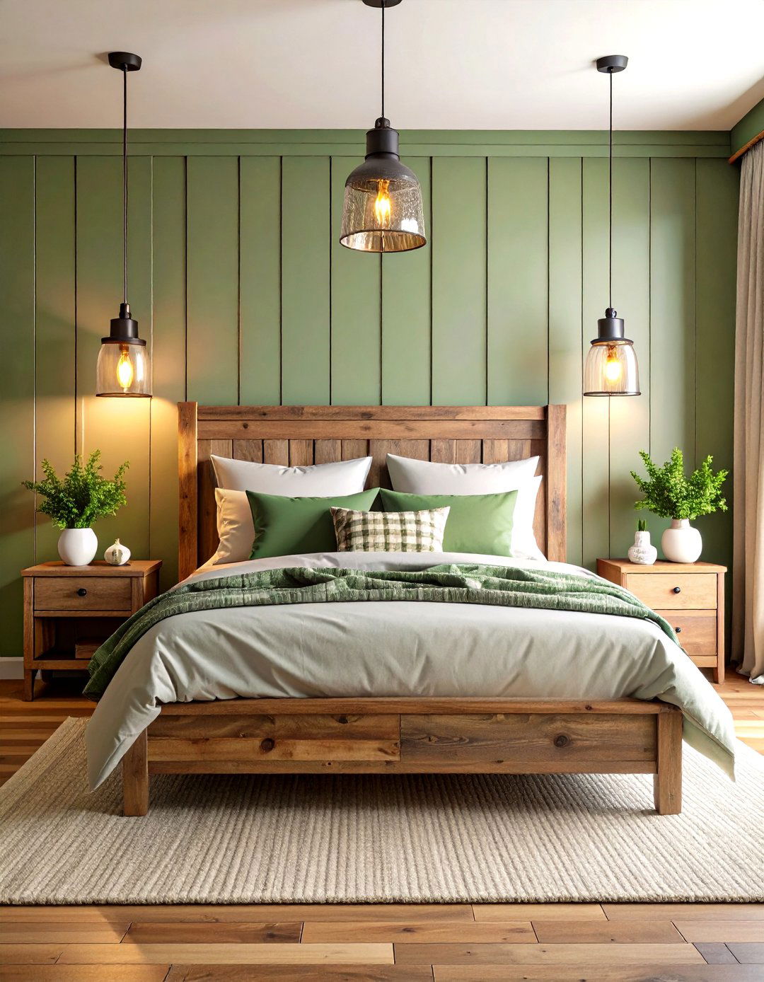Sage Green Modern Farmhouse Bedroom - 20 Sage Green Bedroom Ideas