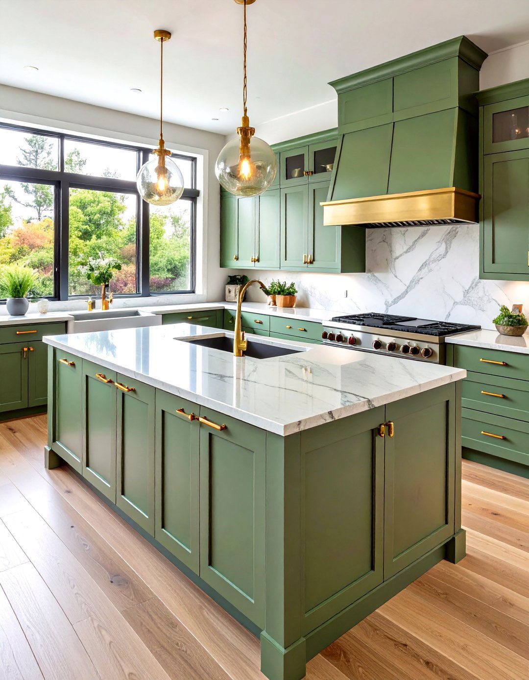 Sage Green Quartz Kitchen Countertops with Organic Modern Aesthetics - 20 Quartz Kitchen Countertops