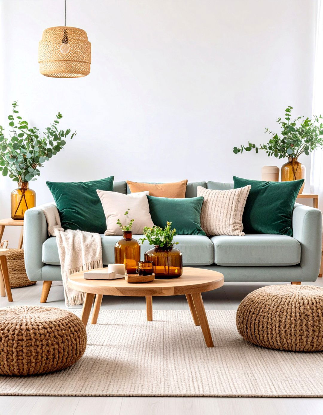 Sage Green and Cream Seasonal Accessory Swap - 20 sage green and cream living room ideas
