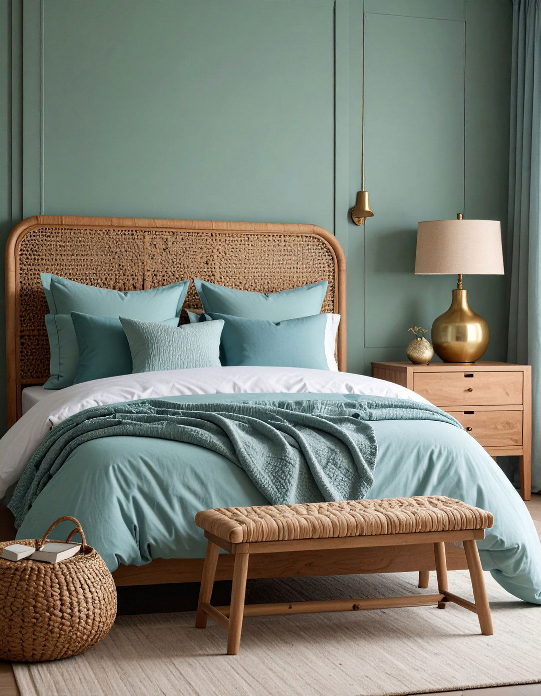 Sage Green and Powder Blue for Soft Tranquility - 20 Blue and Green Color Combos for Decorating