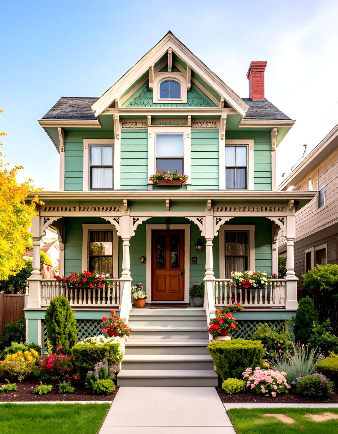 SagebrushDesert Inspired Green Victorian House Color - 20 Green Victorian House Colors