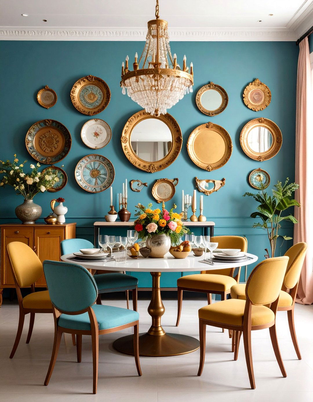 Salon Style Eclectic Wall - 20 Wall Collage Ideas