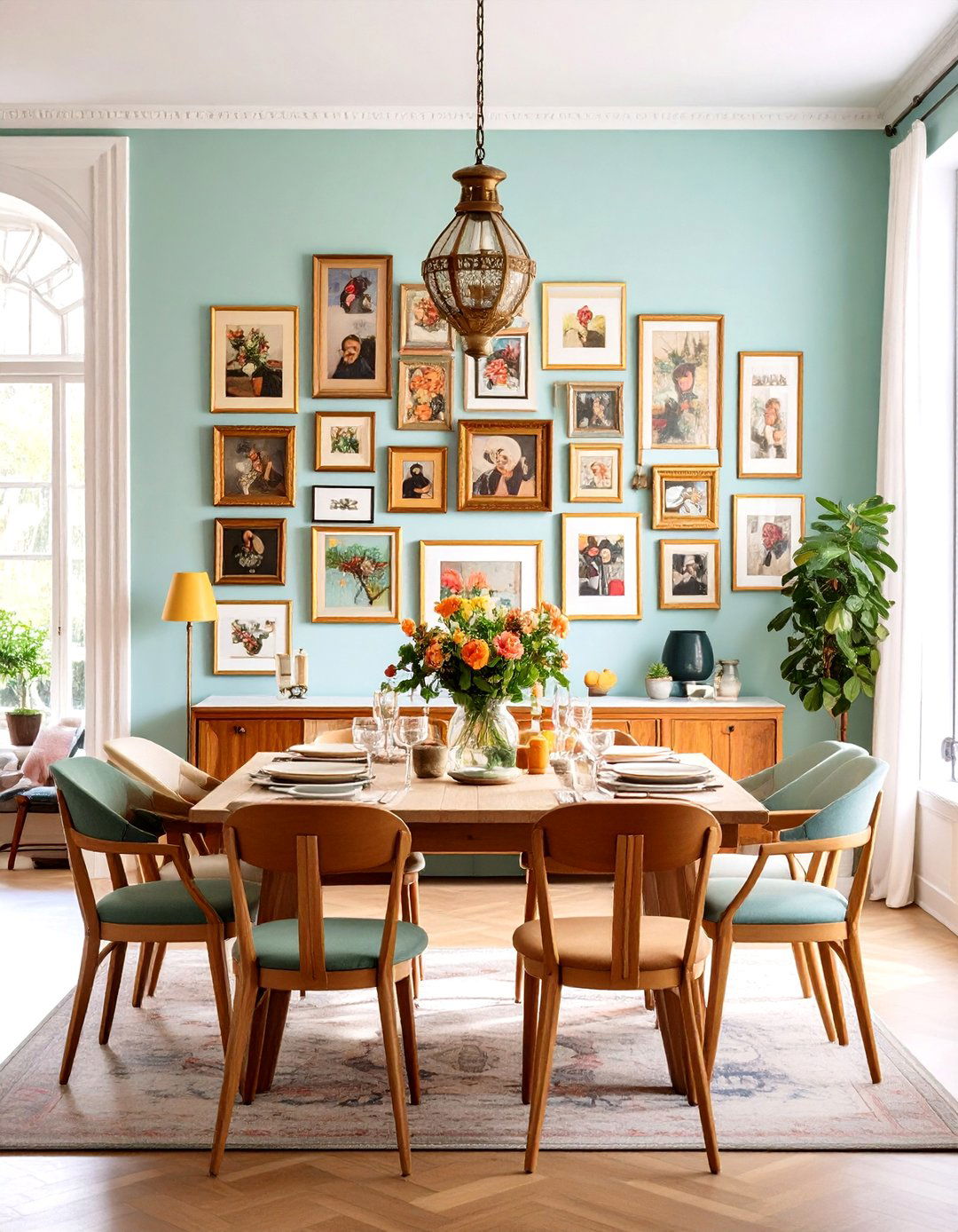 Salon Style Photo Wall - 20 Photo Wall Ideas